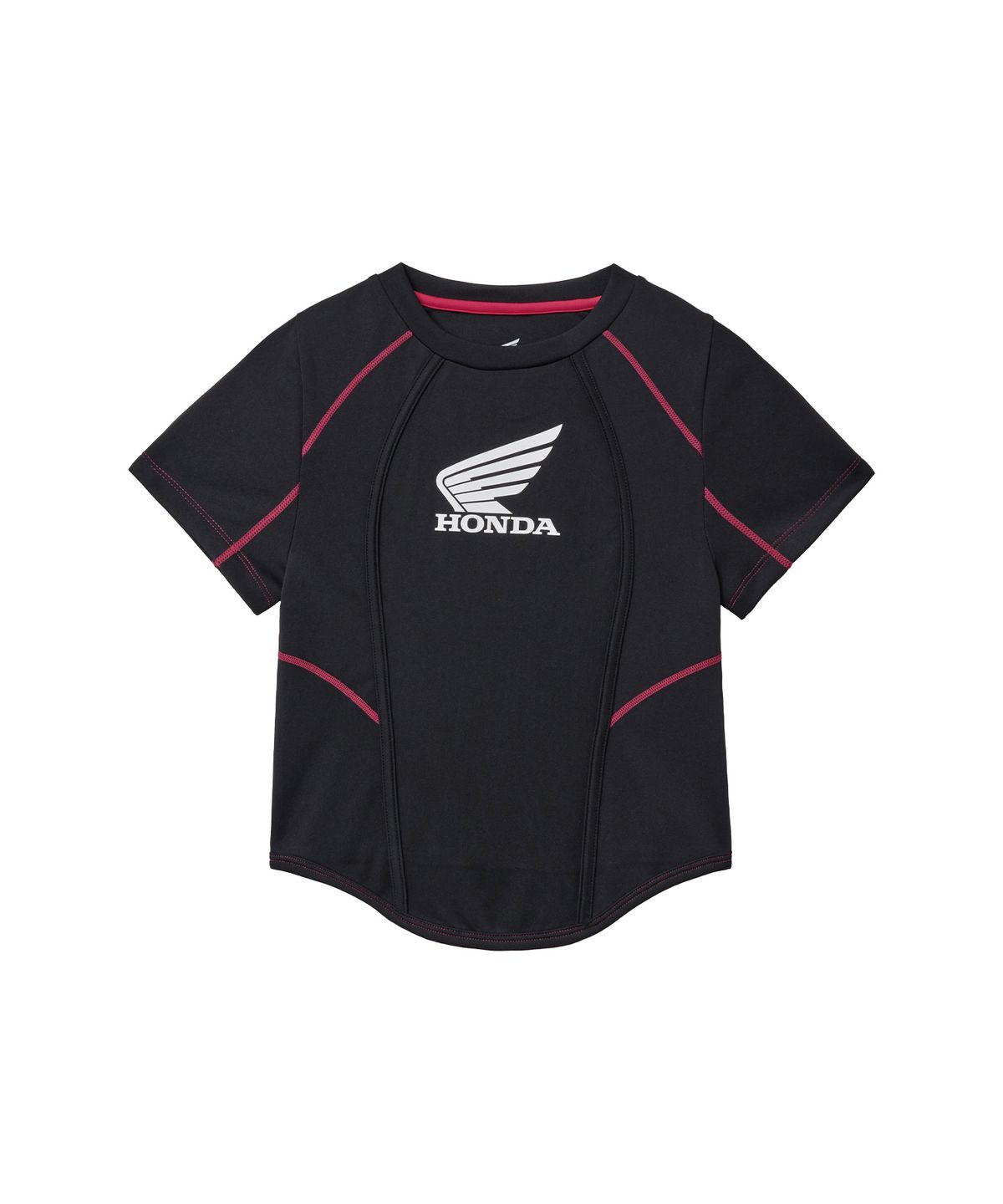 핍스 모터사이클(PHYPS MOTORCYCLE) Womens Curve Line Crop Short Sleeve Red