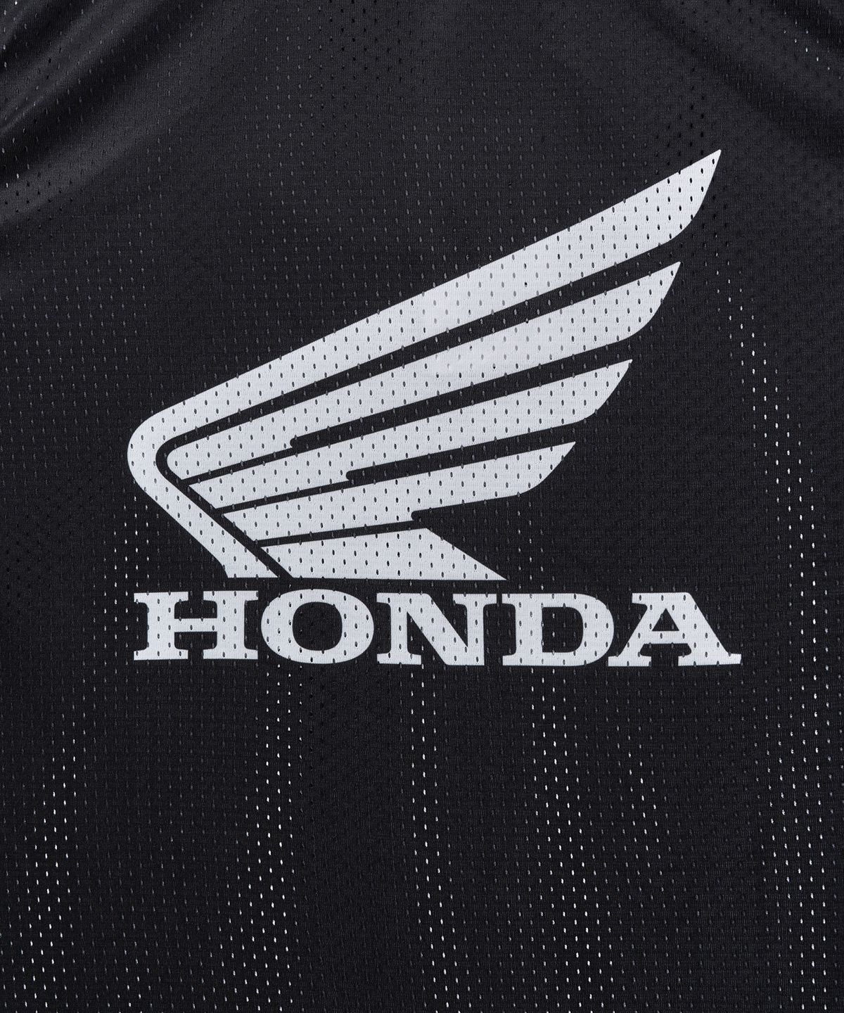 핍스 모터사이클(PHYPS MOTORCYCLE) Original Wing Logo Mesh Ringer Sleeveless Black