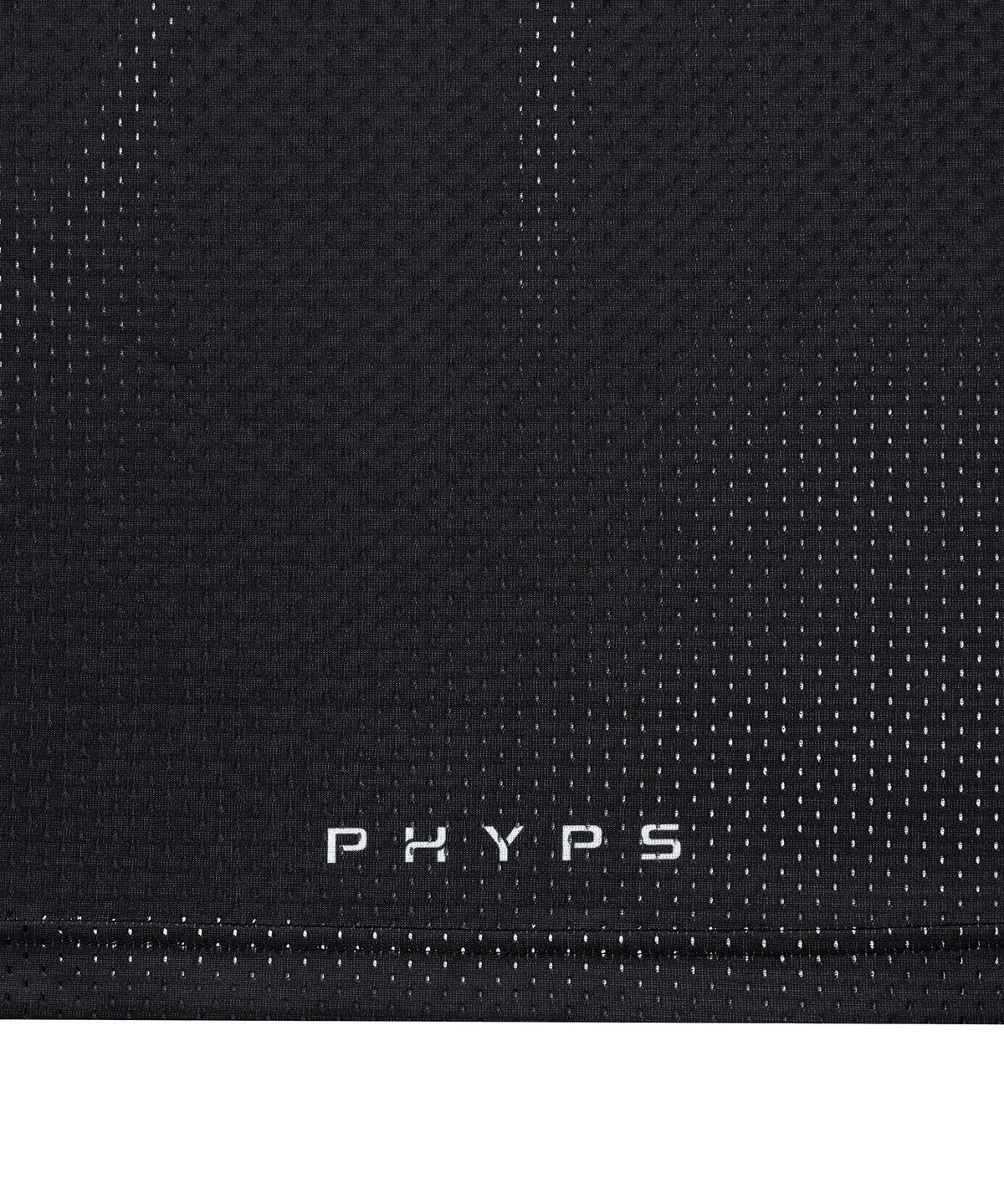핍스 모터사이클(PHYPS MOTORCYCLE) Original Wing Logo Mesh Ringer Sleeveless Black