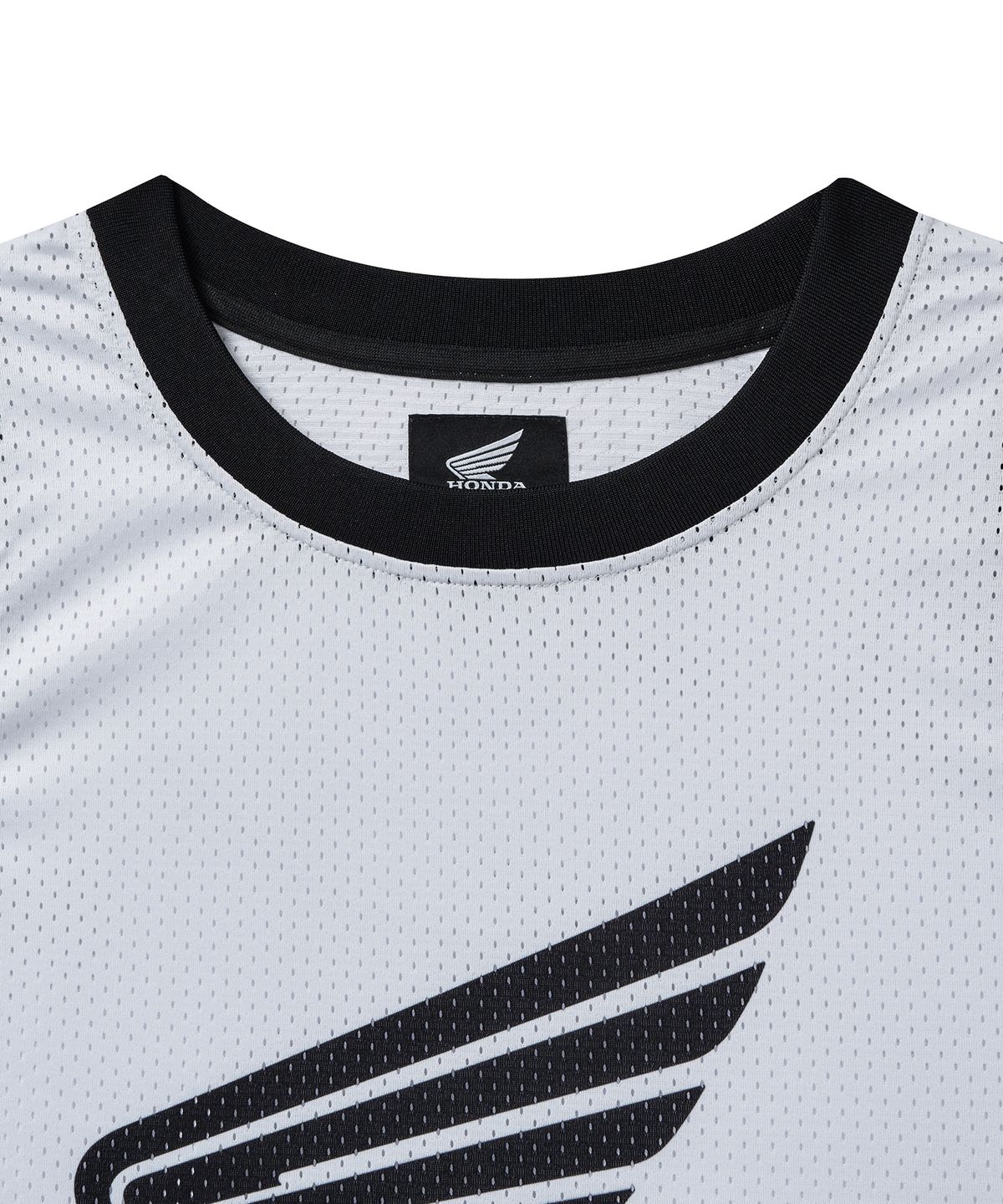 핍스 모터사이클(PHYPS MOTORCYCLE) Original Wing Logo Mesh Ringer Sleeveless White
