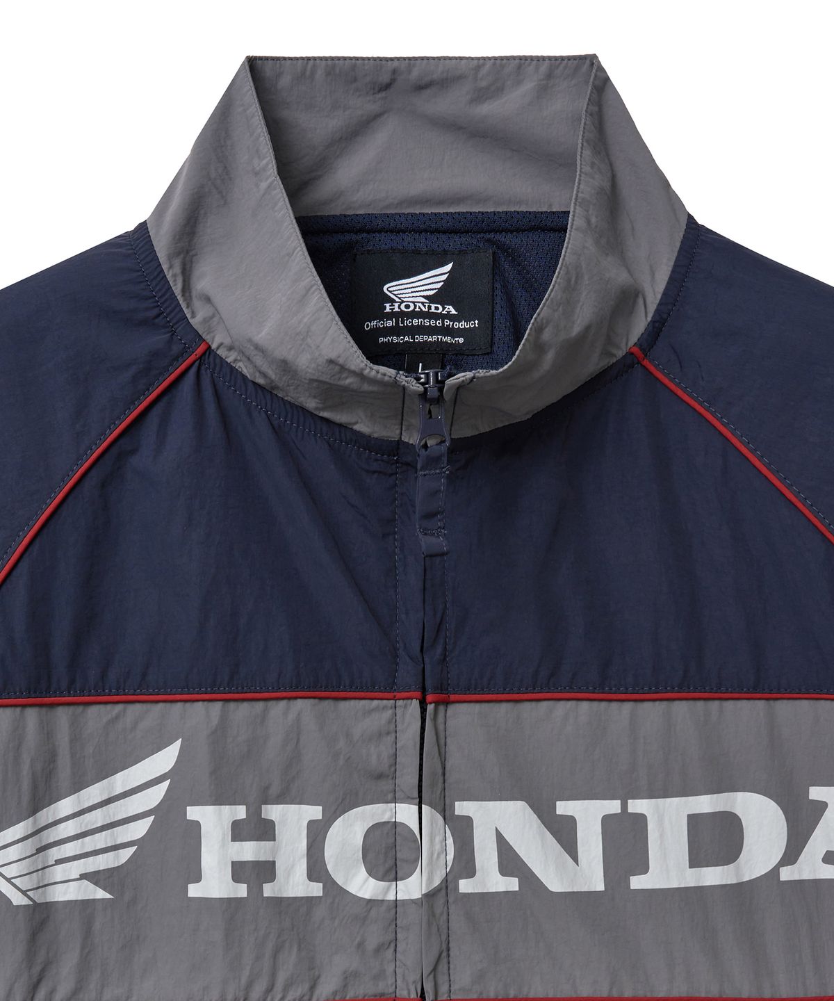 핍스 모터사이클(PHYPS MOTORCYCLE) Nylon Motorcycle Zip-Up Navy