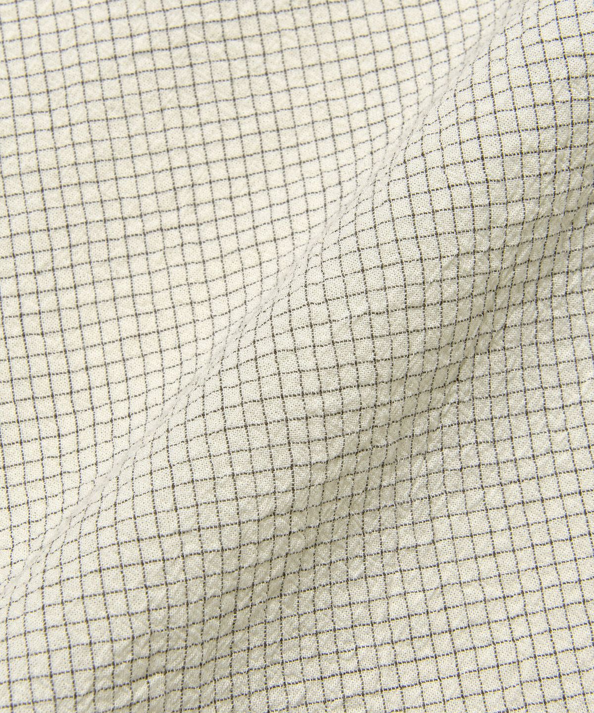 리(LEE) 후드 체크 셔츠 아이보리
