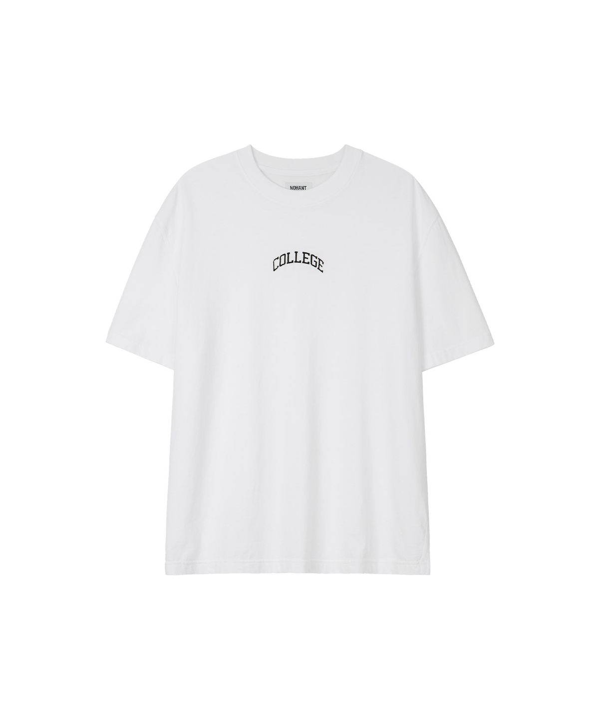 노앙(NOHANT) COLLEGE LOGO T-SHIRT WHITE