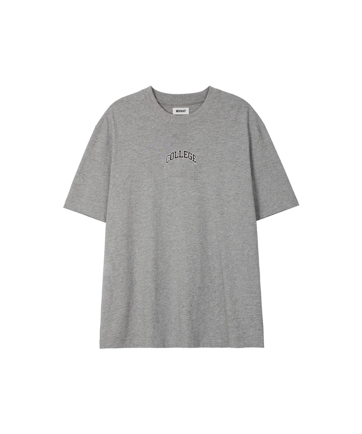 노앙(NOHANT) COLLEGE LOGO T-SHIRT GRAY