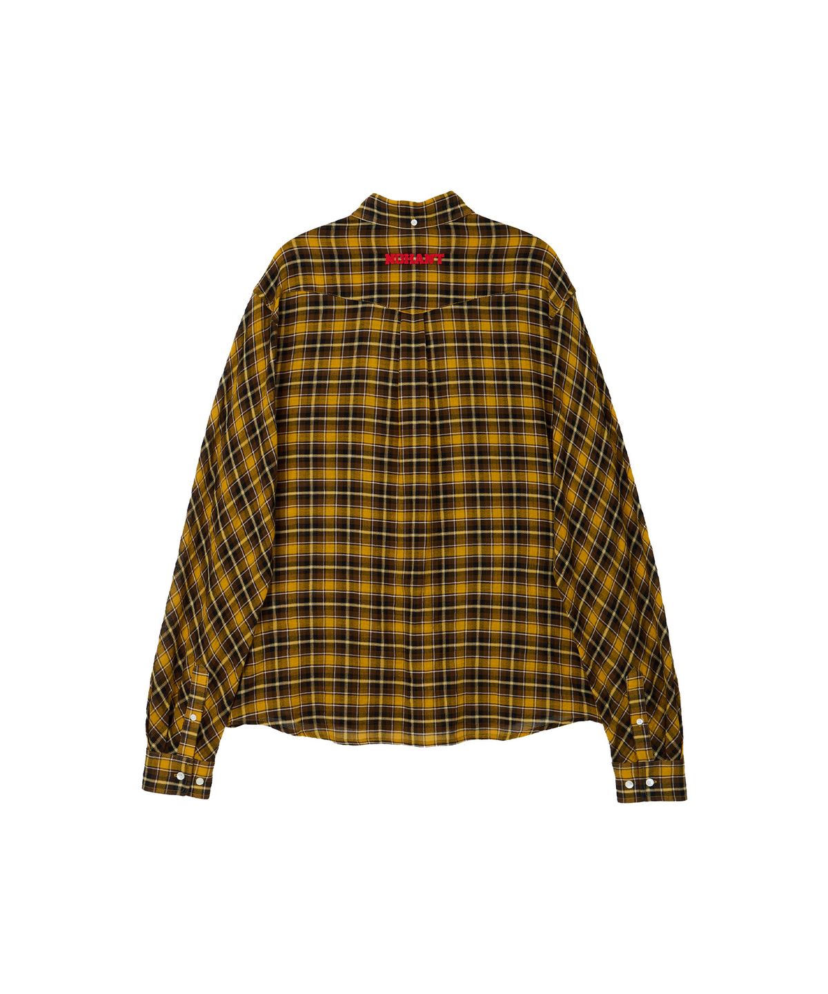 노앙(NOHANT) SOFT SHEER CHECK SHIRT YELLOW