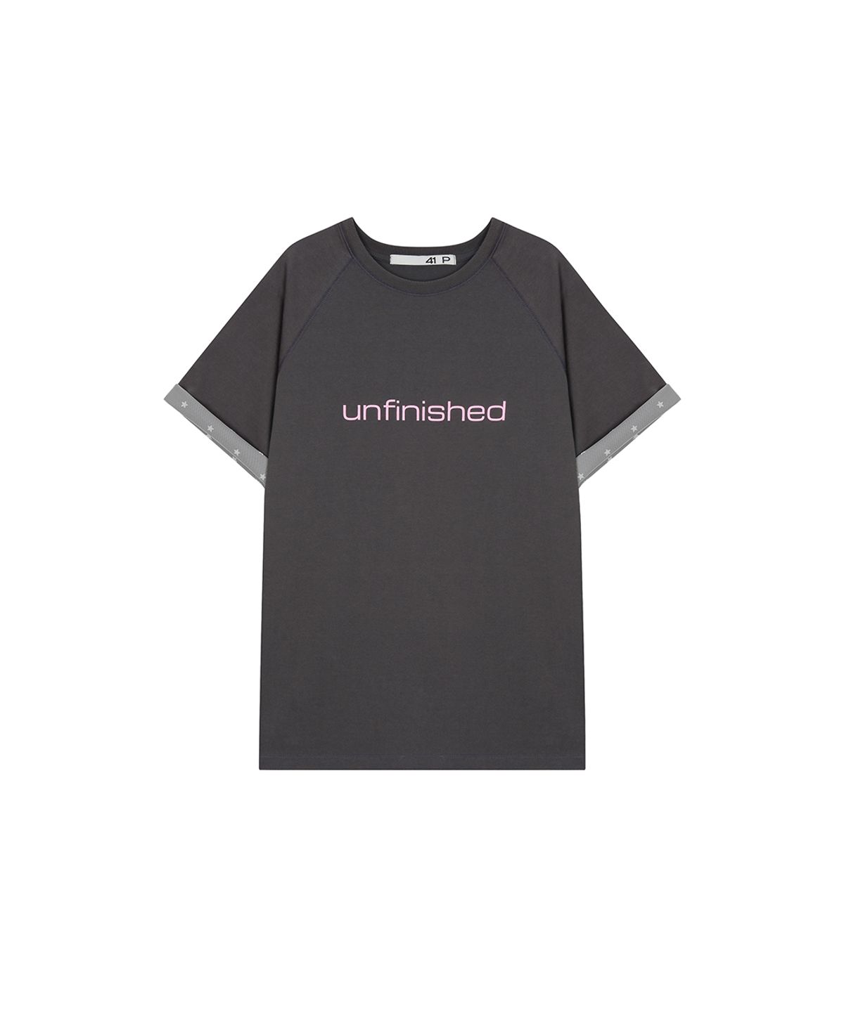 사일프레이(41PRAY) Star Mesh Raglan Tee / Charcoal