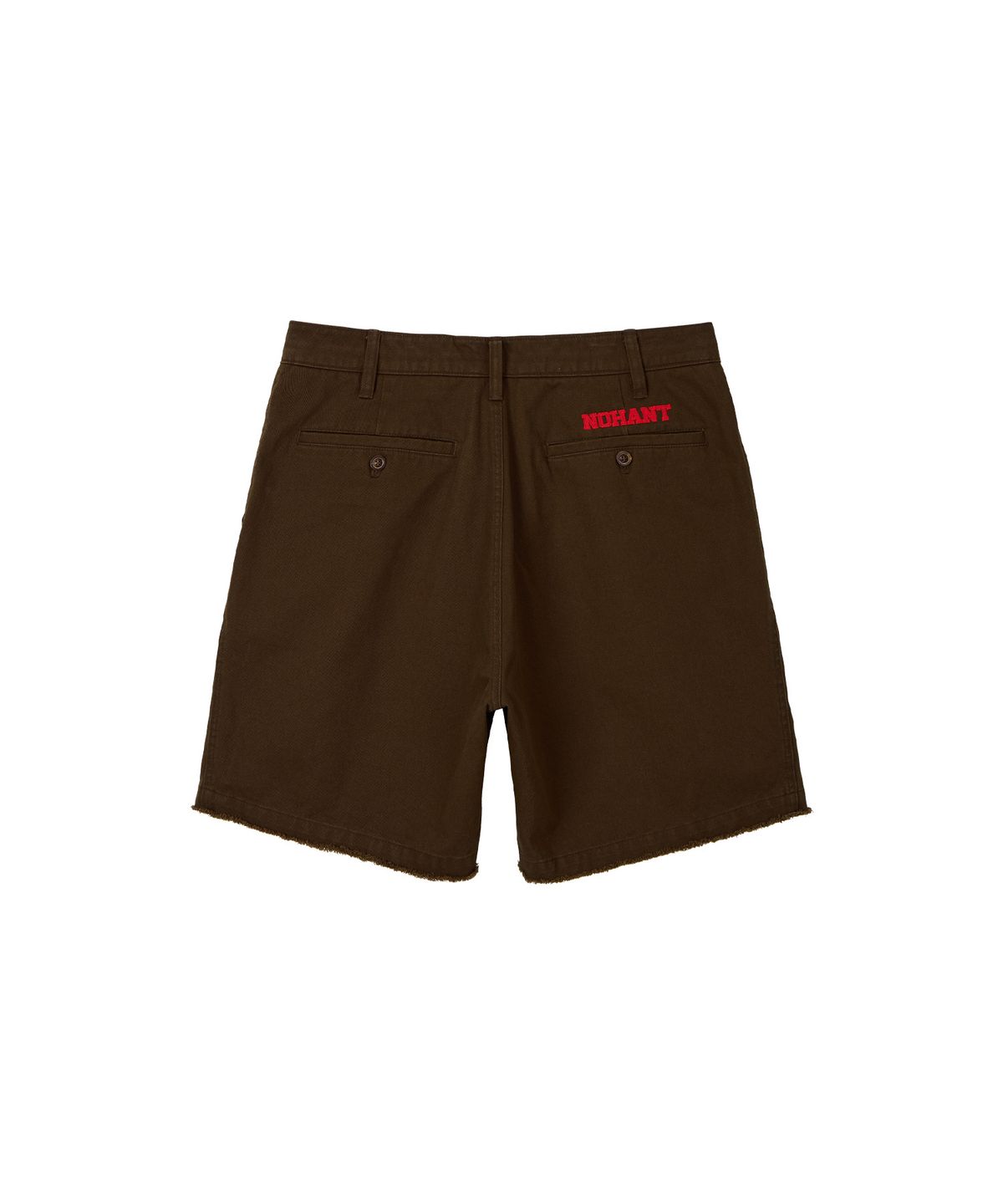 노앙(NOHANT) FRINGED CHINO SHORTS BROWN