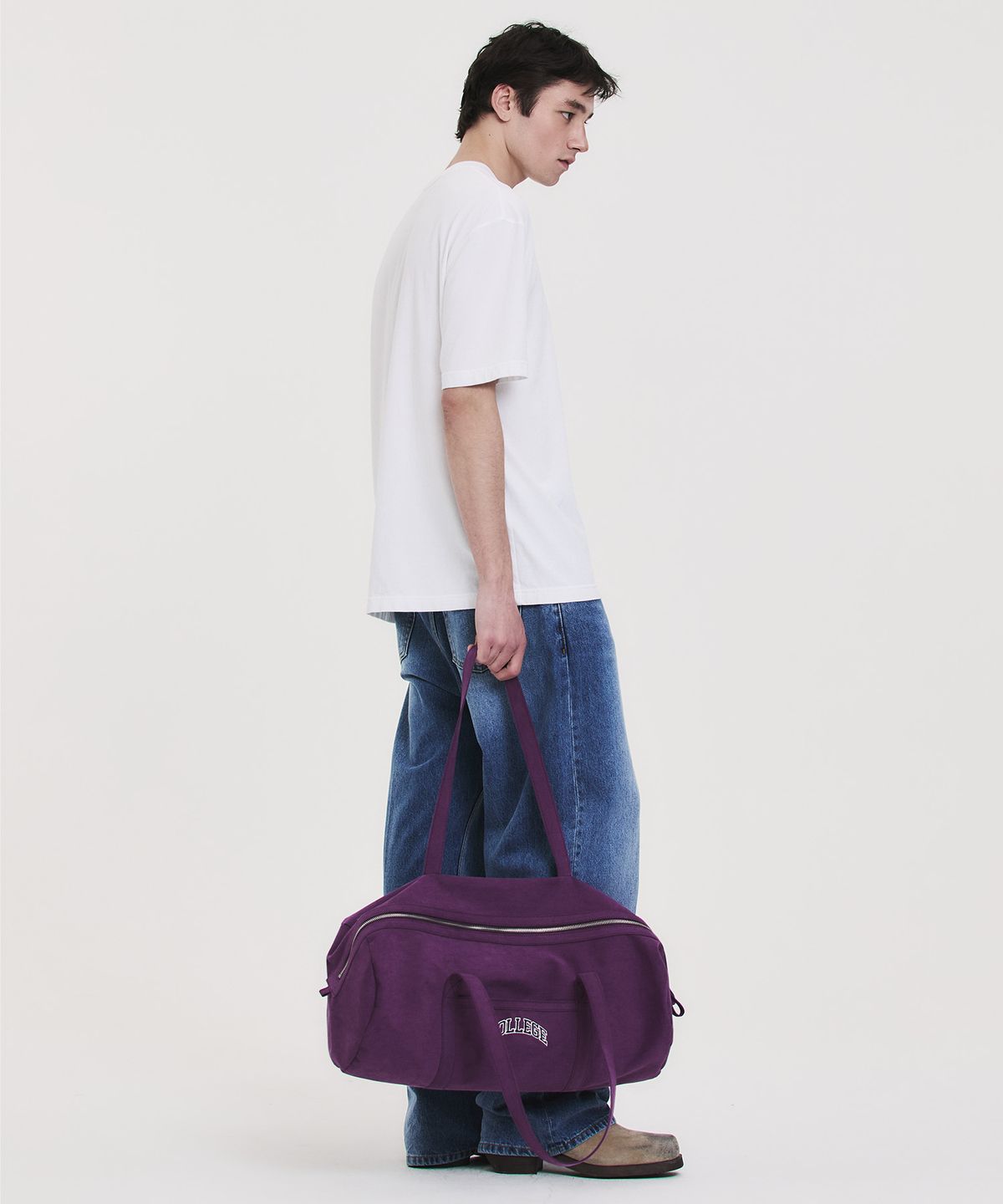 노앙(NOHANT) CANVAS DUFFEL BAG PURPLE