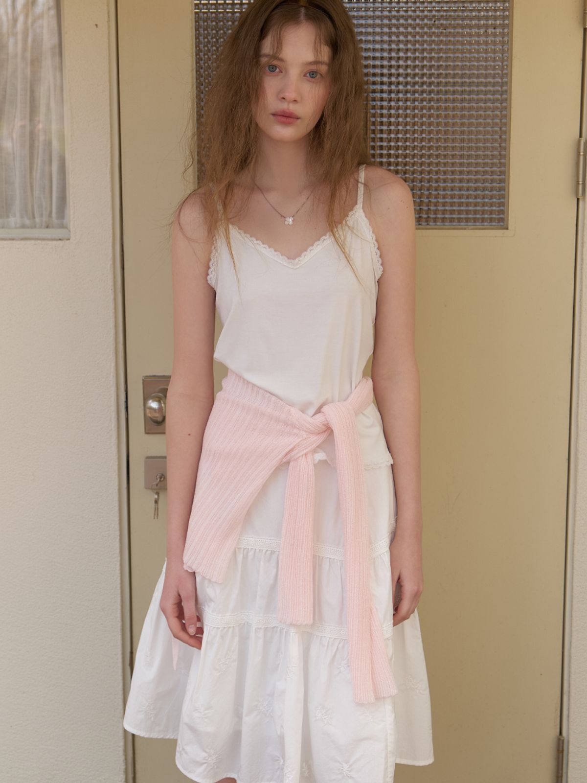 리엘(RE L) [3nd] Rosa lace sleeveless (ivory)