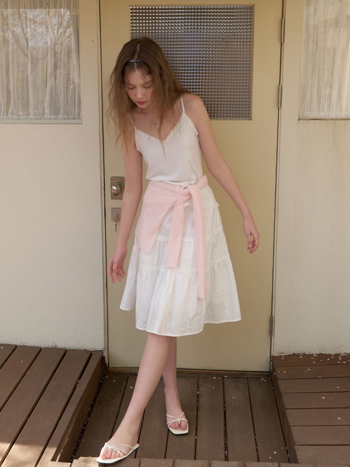 리엘(RE L) [3nd] Rosa lace sleeveless (ivory)