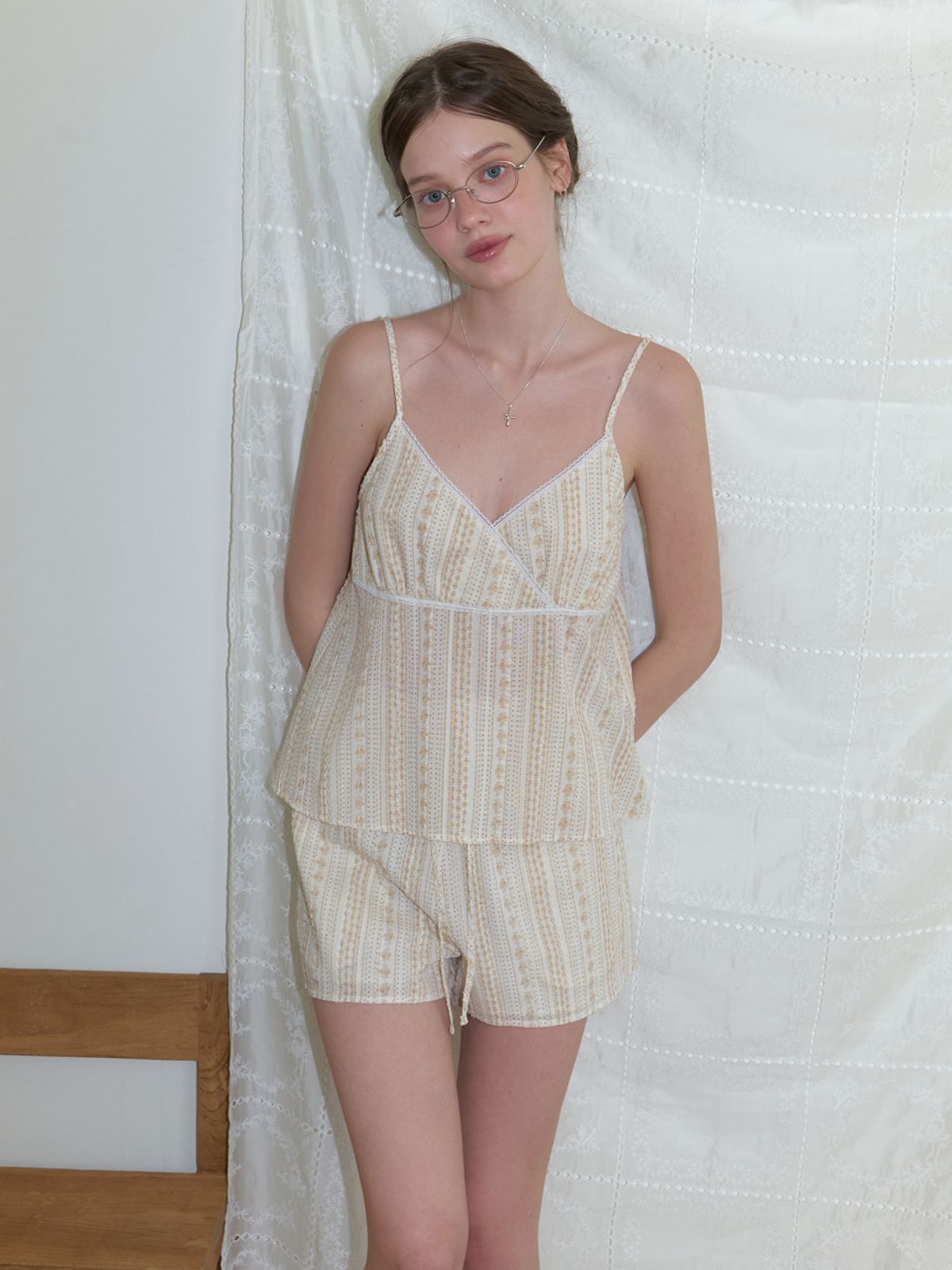 리엘(RE L) Liv sleeveless blouse (beige)