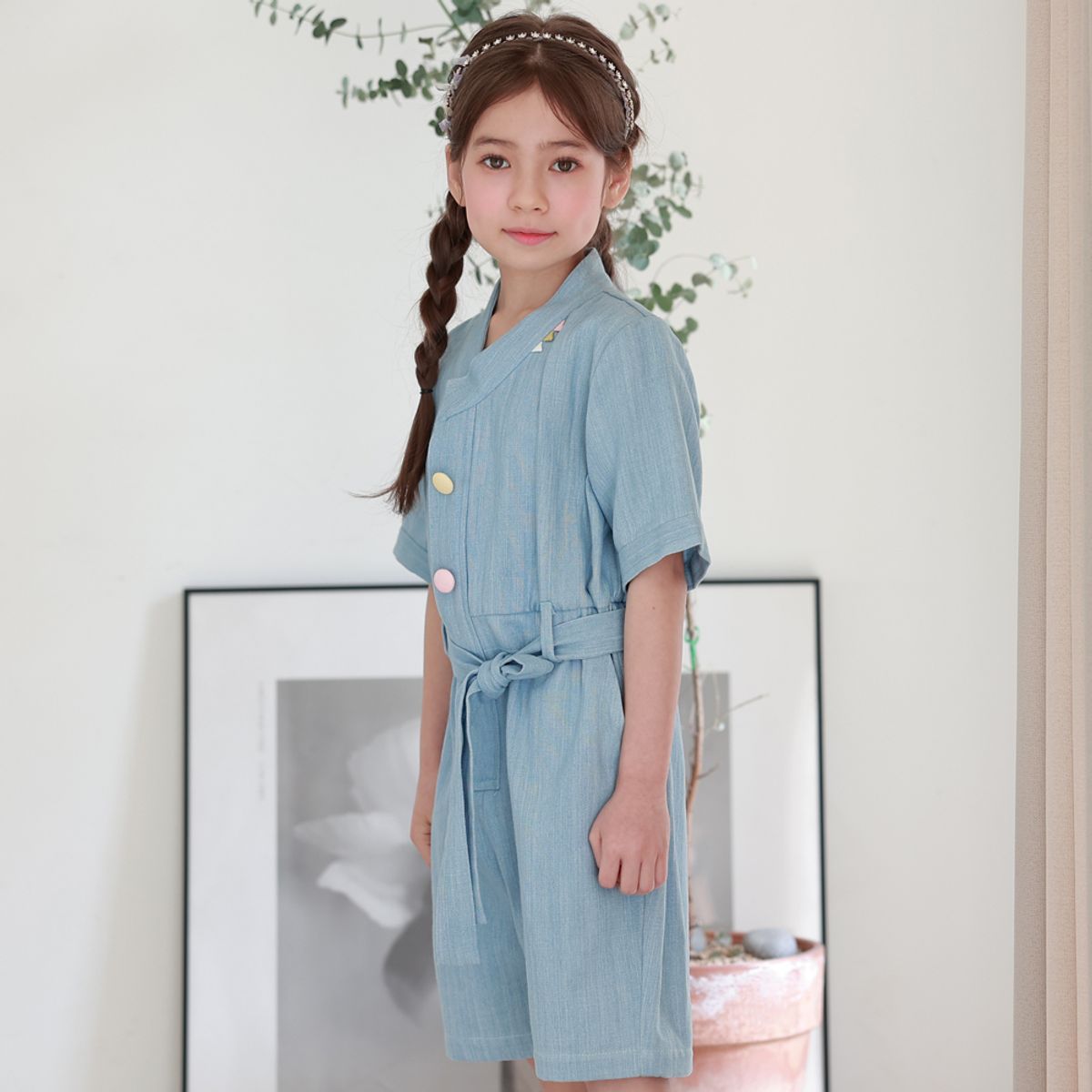 하랑한복(HARANG HANBOK) 구름뎅이 아동 생활한복 상하의세트