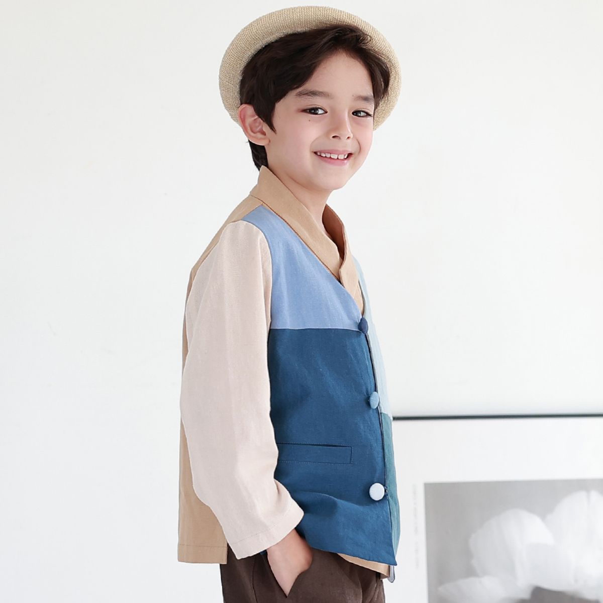 하랑한복(HARANG HANBOK) 토리뎅이 아동 생활한복 상하의세트