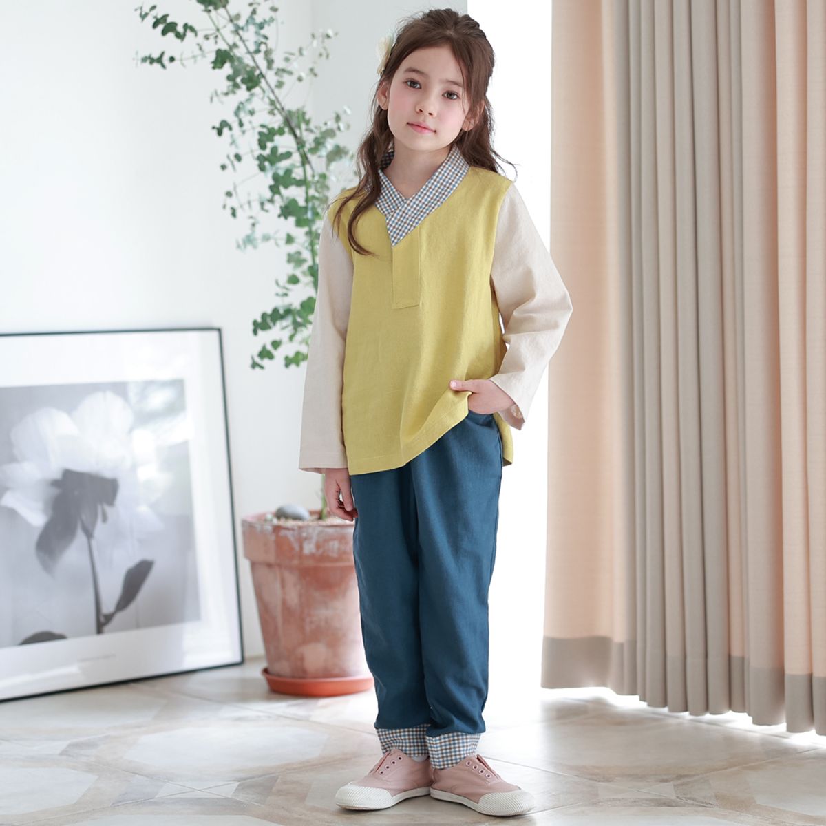 하랑한복(HARANG HANBOK) 라기뎅이 아동 생활한복 상하의세트