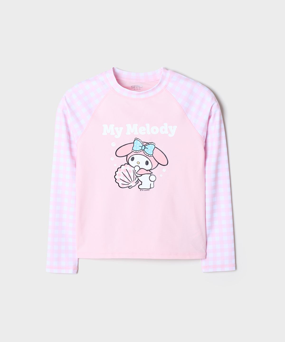 스파오 키즈(SPAO KIDS) [키즈] (산리오캐릭터즈) 여아 래쉬가드 세트(Light Pink)_SPARG37KG1