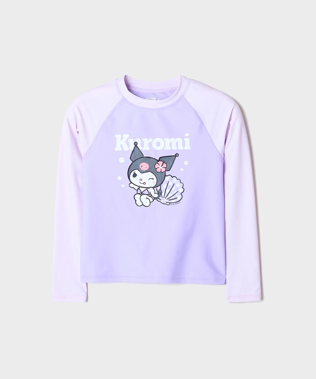 스파오 키즈(SPAO KIDS) [키즈] (산리오캐릭터즈) 여아 래쉬가드 세트(Light Purple)_SPARG37KG1
