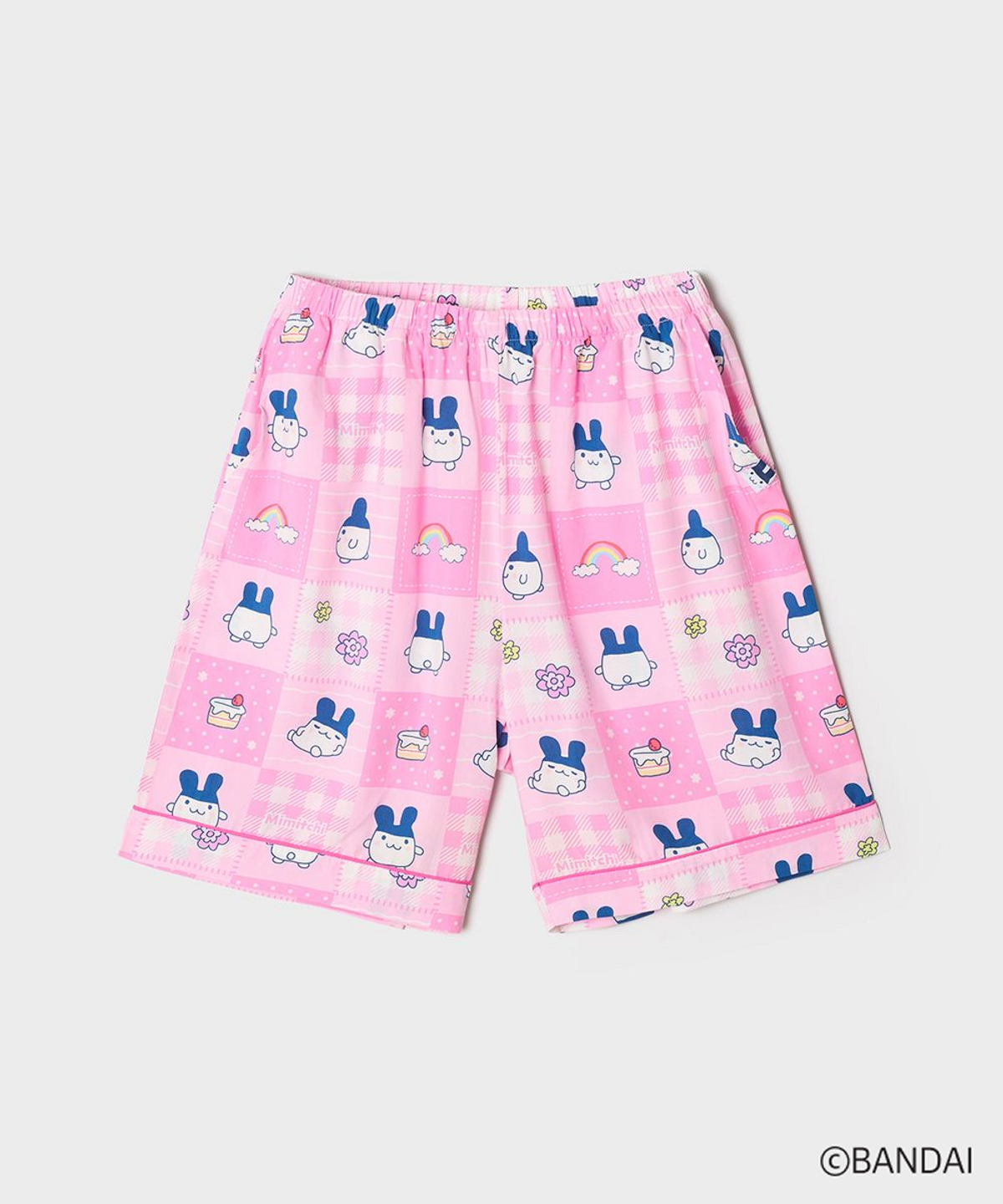 스파오(SPAO) [다마고치] Y2K 패치워크 반팔 파자마(Pink)_SPPPG25U07