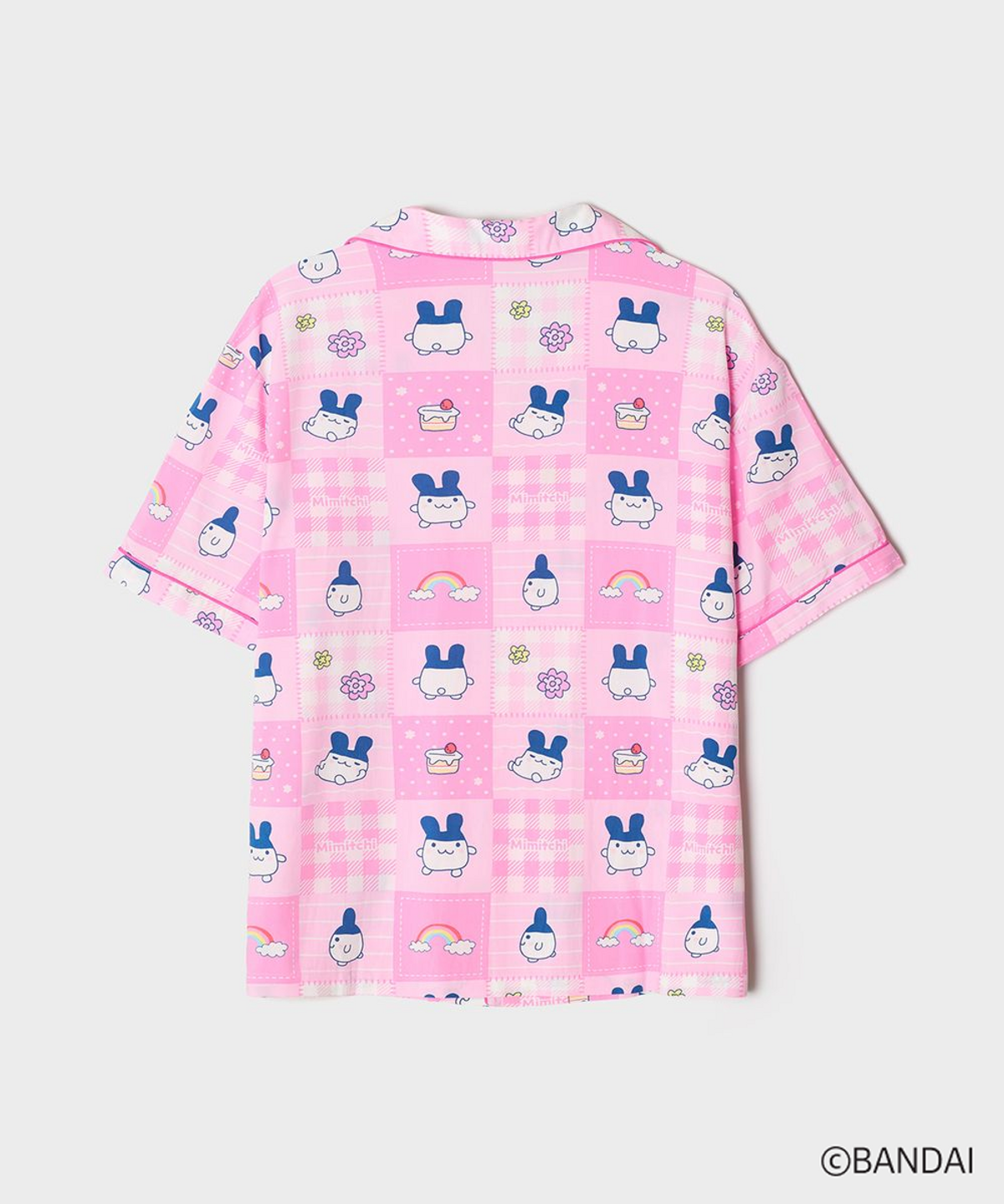 스파오(SPAO) [다마고치] Y2K 패치워크 반팔 파자마(Pink)_SPPPG25U07