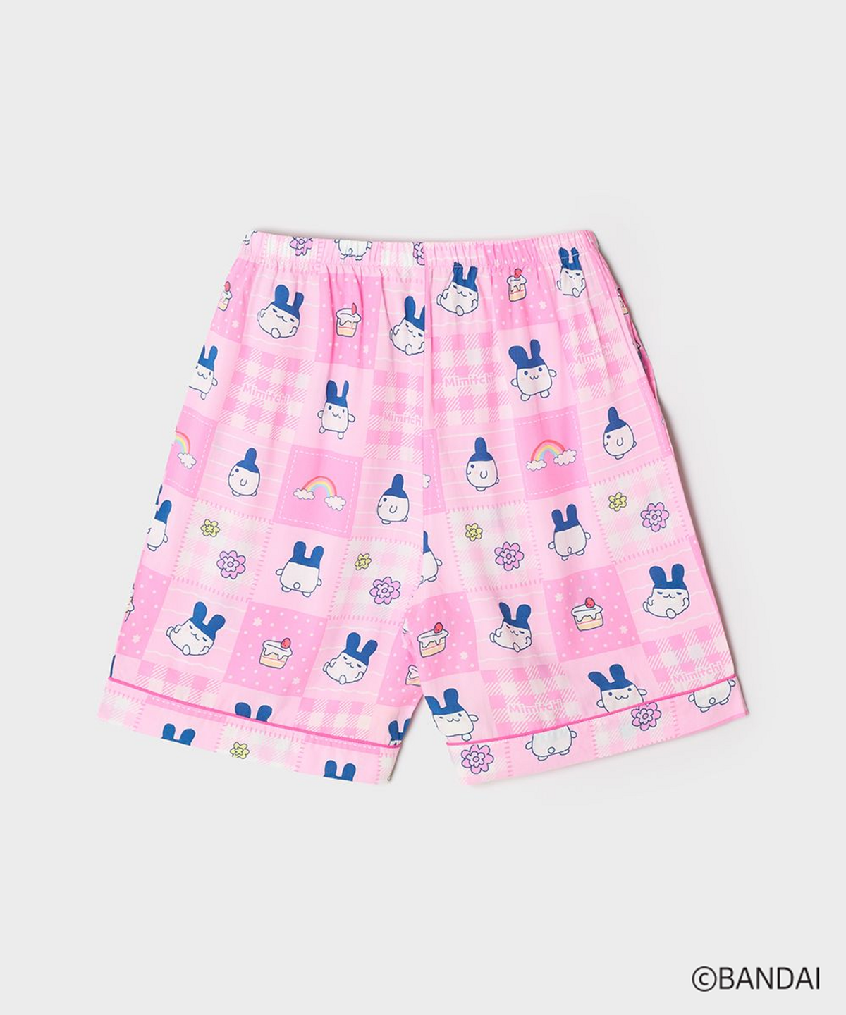 스파오(SPAO) [다마고치] Y2K 패치워크 반팔 파자마(Pink)_SPPPG25U07