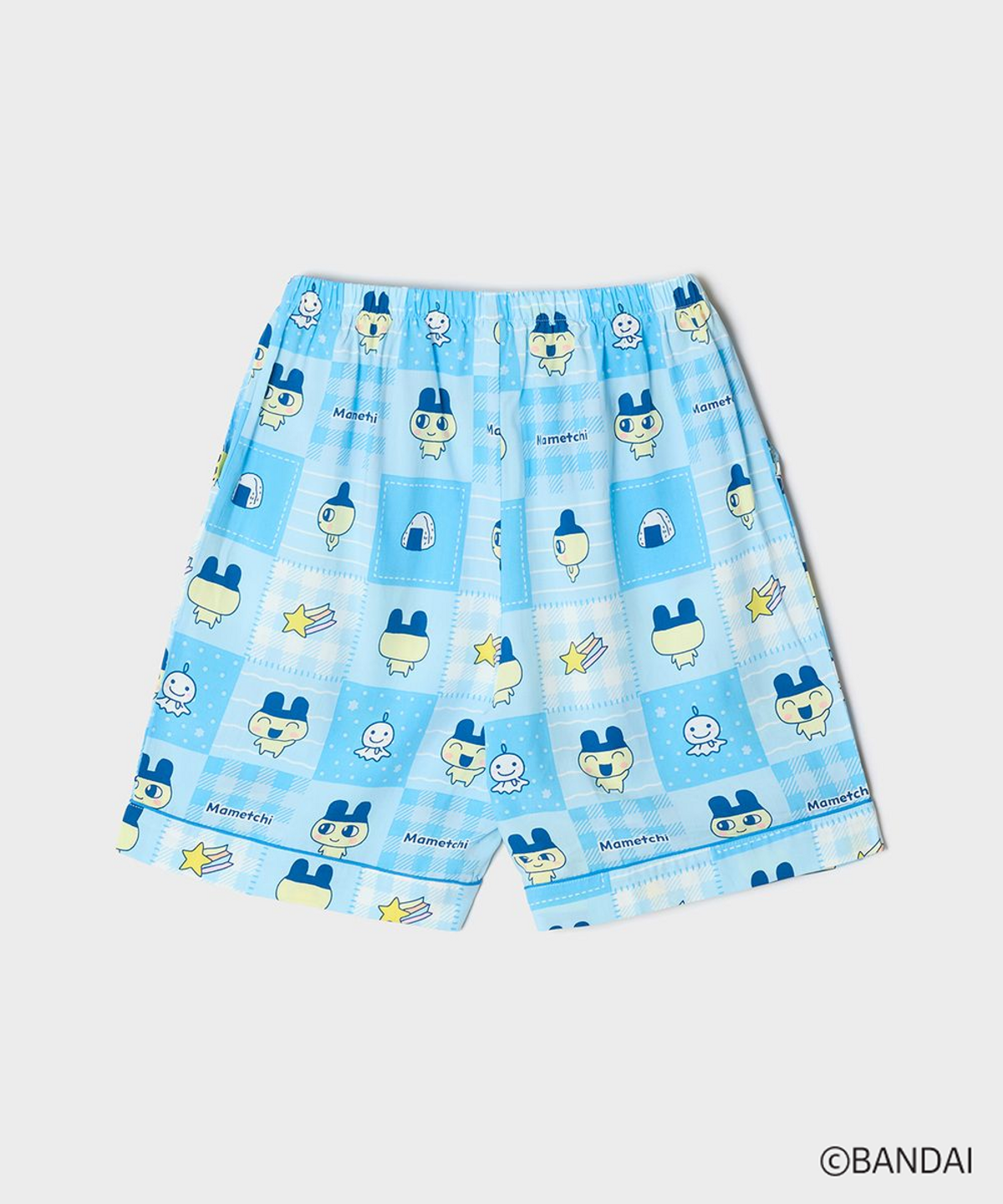 스파오(SPAO) [다마고치] Y2K 패치워크 반팔 파자마(Blue)_SPPPG25U07