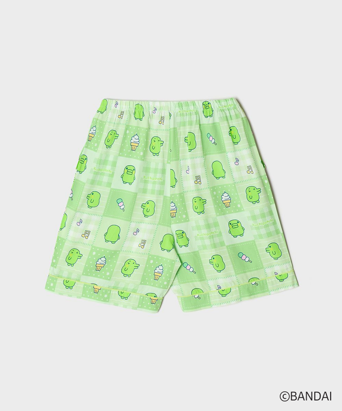 스파오(SPAO) [다마고치] Y2K 패치워크 반팔 파자마(Green)_SPPPG25U07