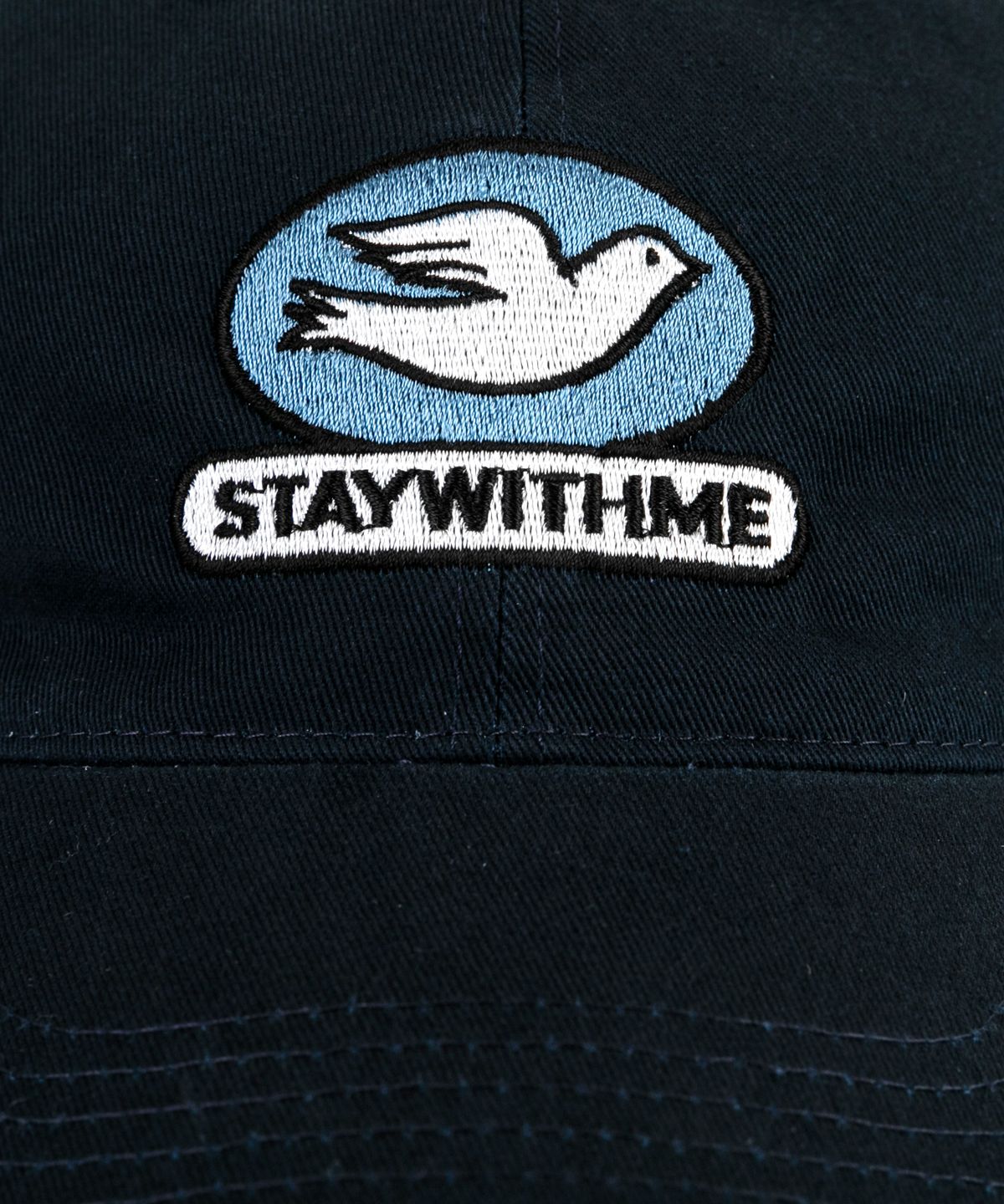 윅(WICK) STAY WITH ME 워싱 볼캡-네이비