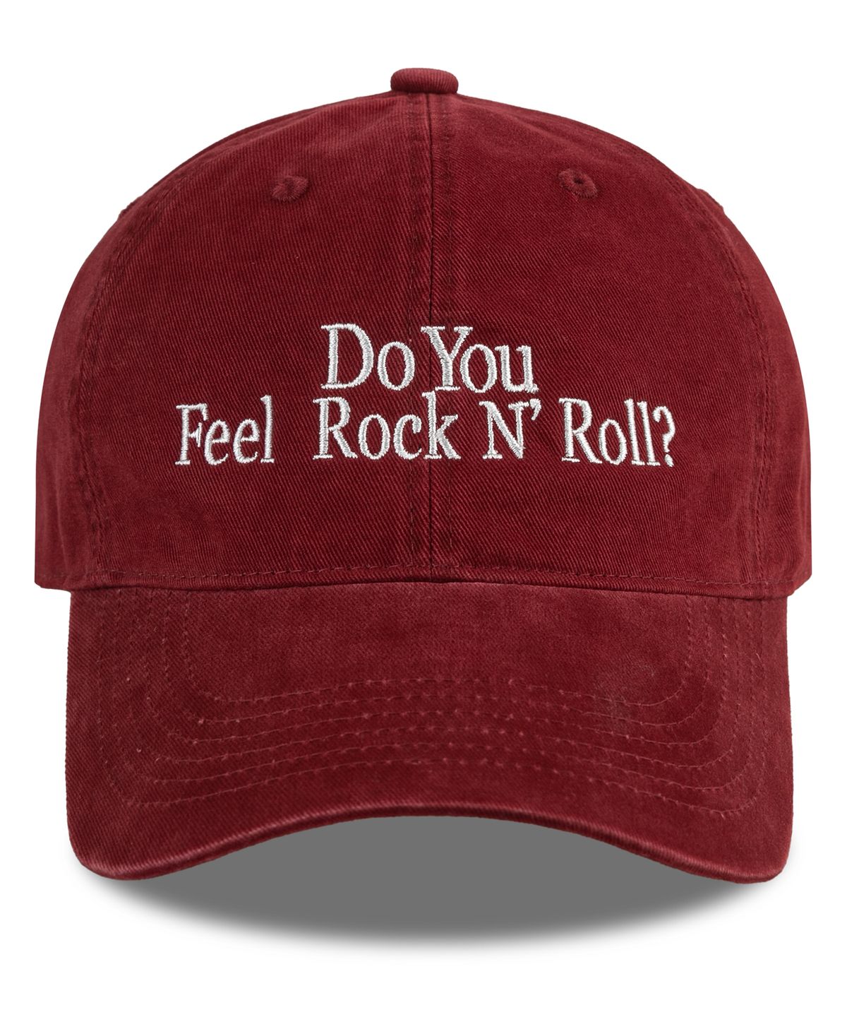 윅(WICK) ROCK N ROLL 카치온 볼캡-레드와인