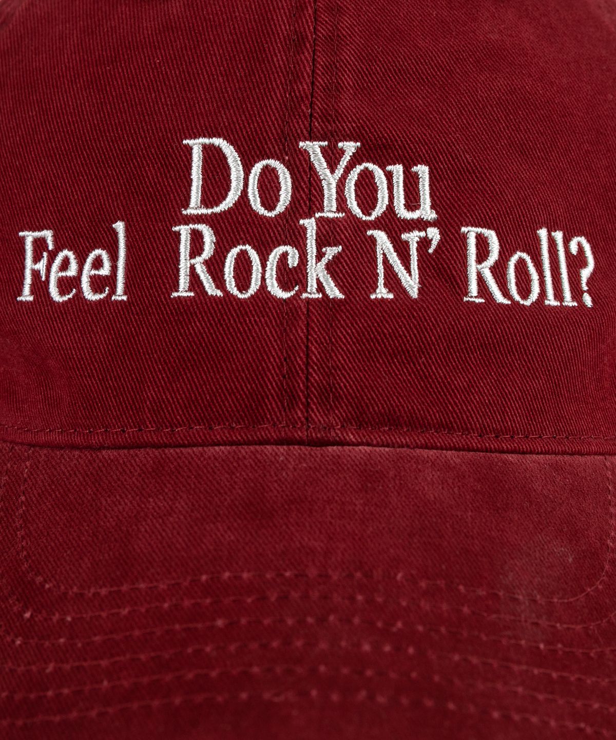 윅(WICK) ROCK N ROLL 카치온 볼캡-레드와인