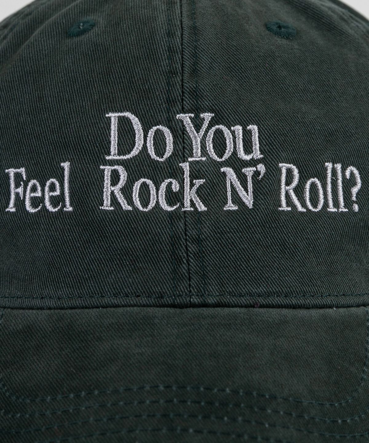 윅(WICK) ROCK N ROLL 카치온 볼캡-다크그린