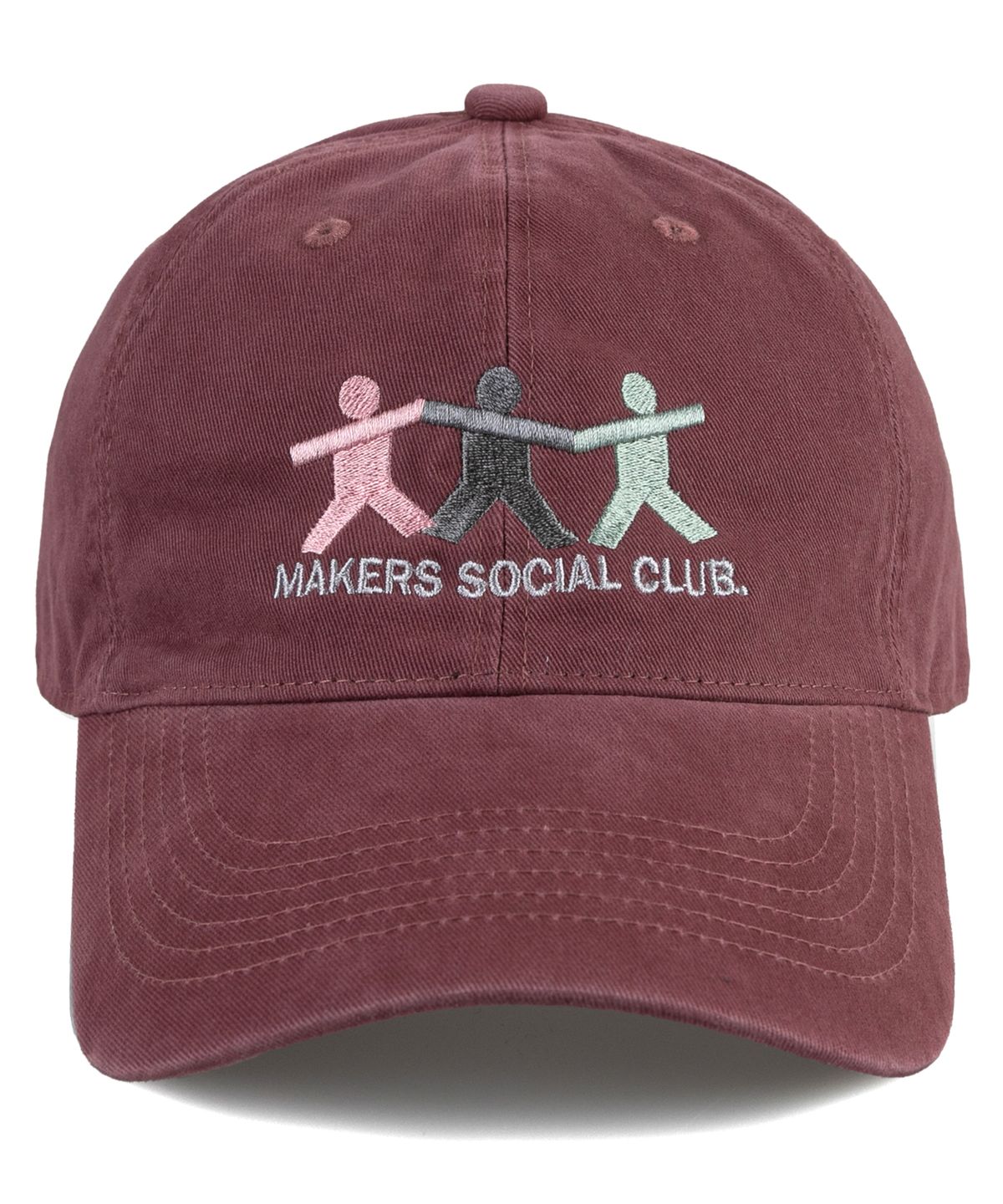 윅(WICK) MAKERS SOCIAL CLUB 카치온 볼캡-버건디