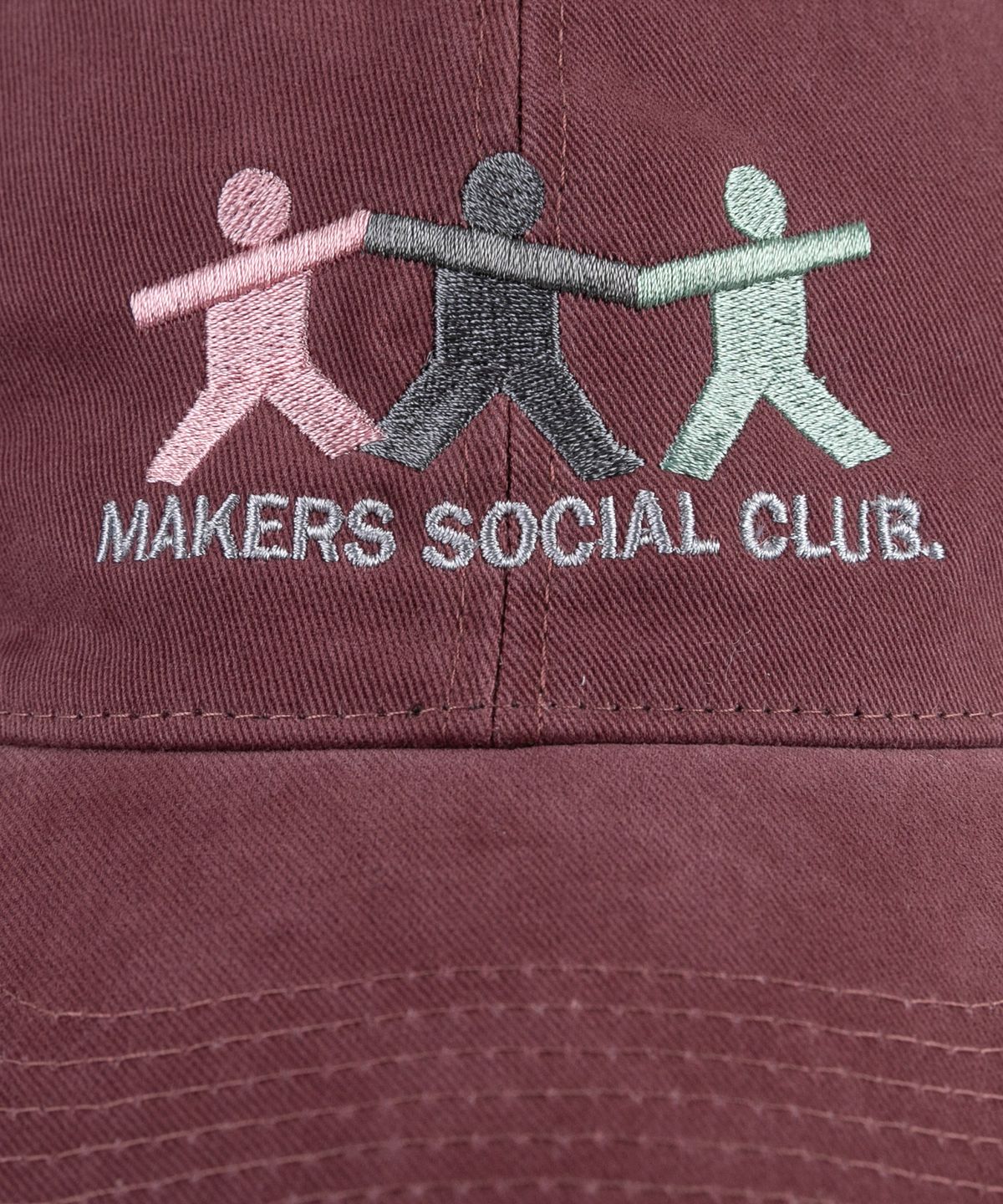 윅(WICK) MAKERS SOCIAL CLUB 카치온 볼캡-버건디