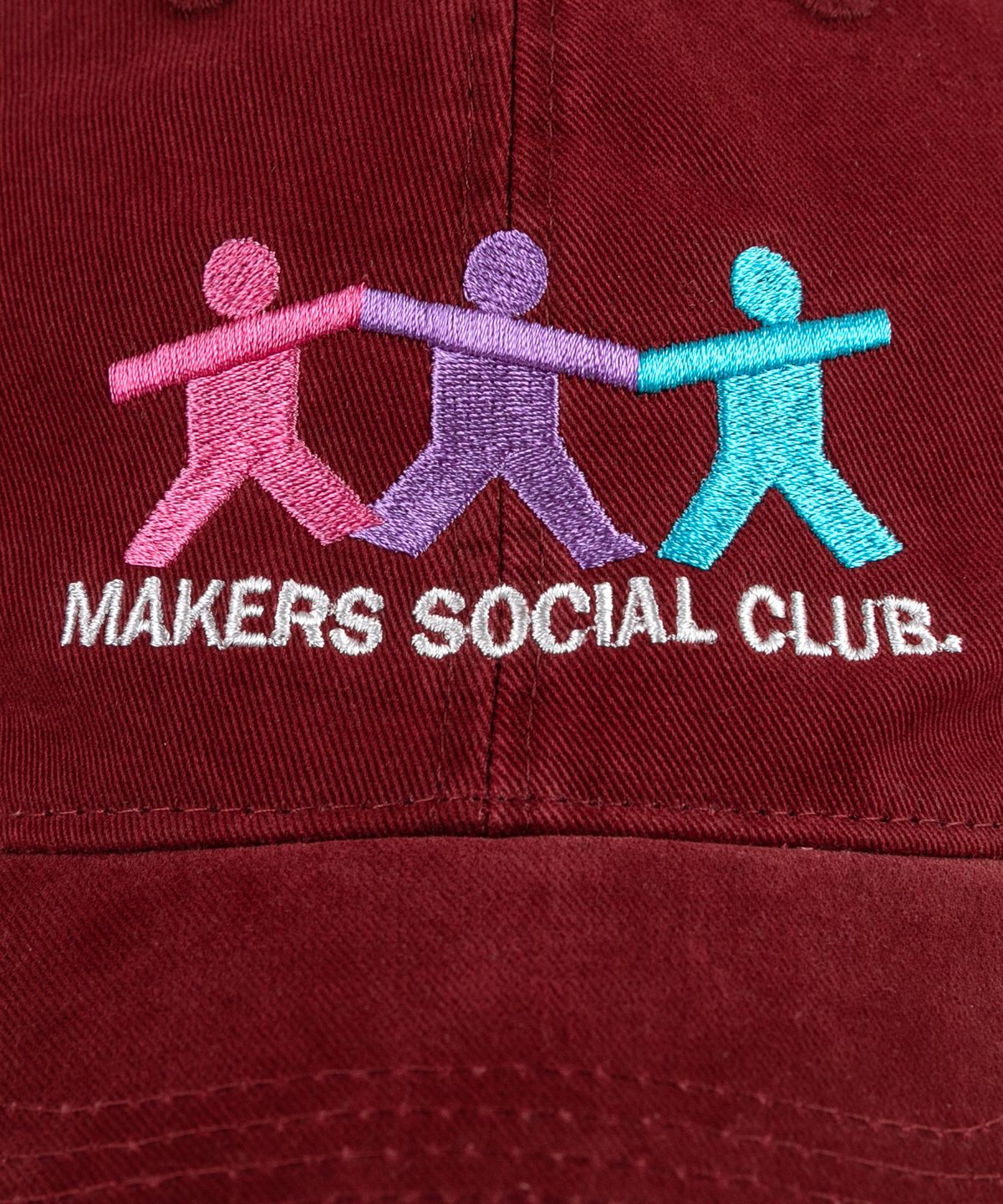 윅(WICK) MAKERS SOCIAL CLUB 카치온 볼캡-레드와인