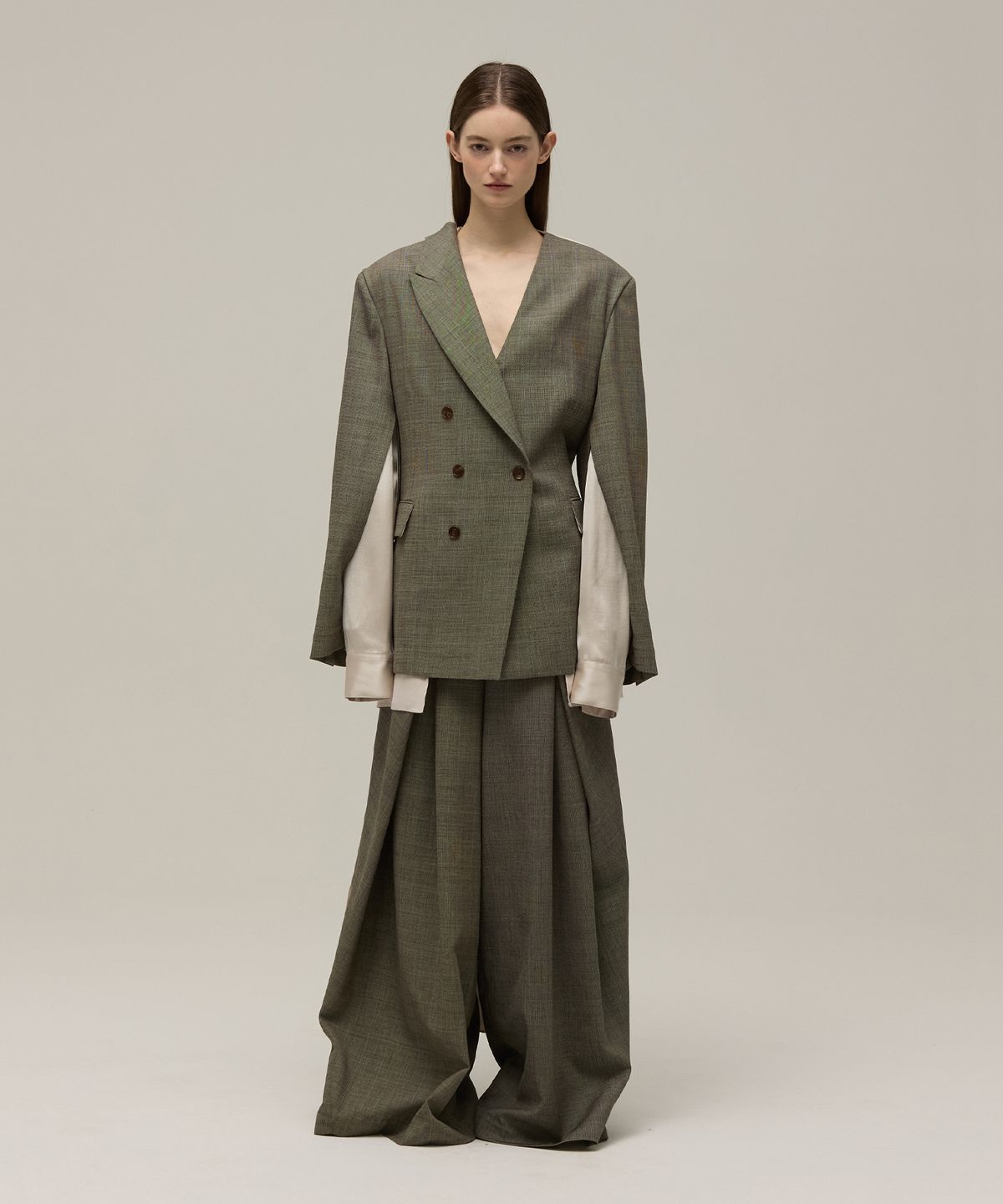 므아므(MMAM) Origami pleated layered jacket