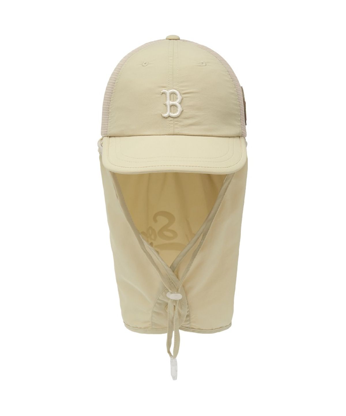 엠엘비 키즈(MLB KIDS) 메가베어 프렌즈 넥플랩 메쉬 볼캡 BOS (Beige)