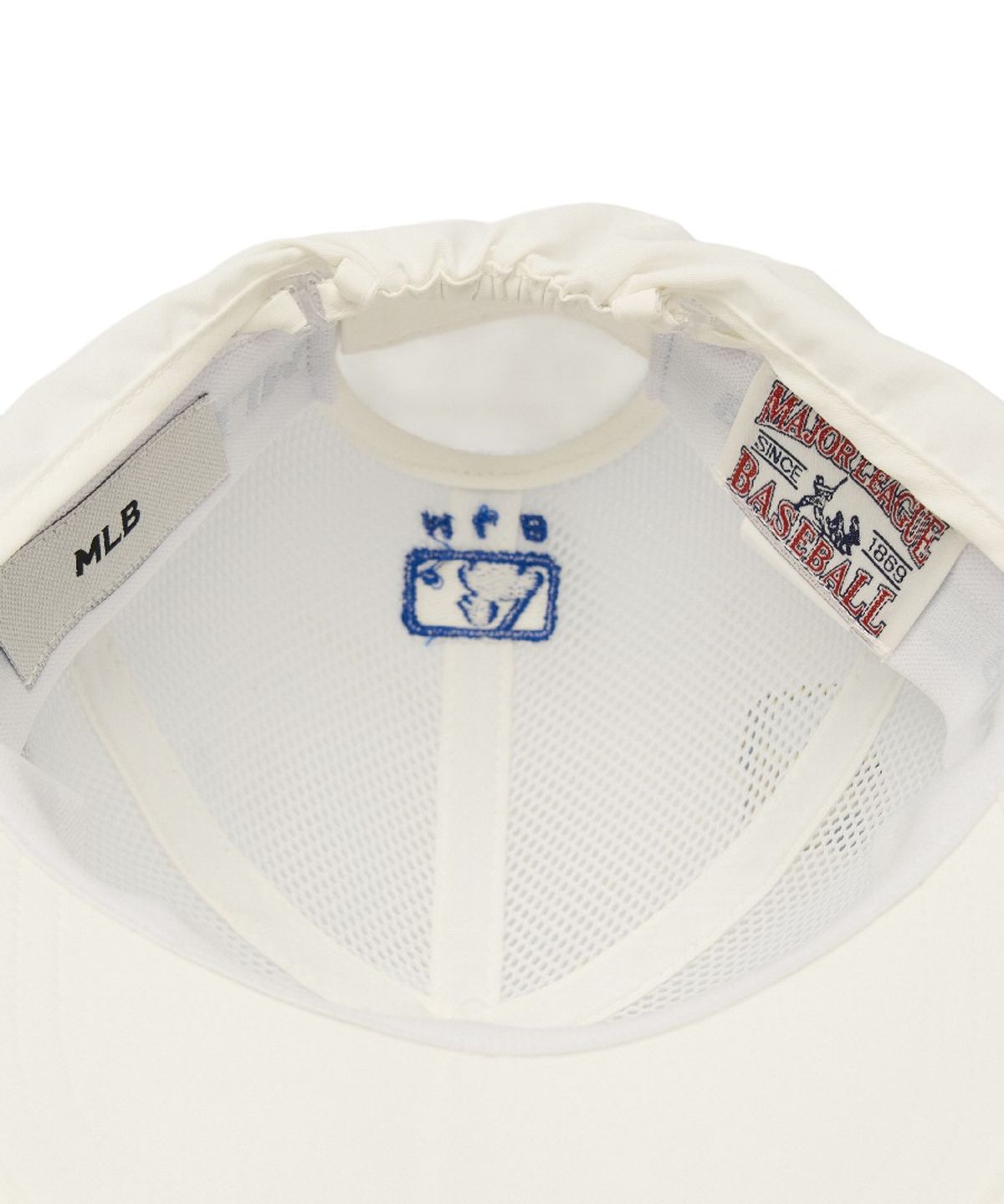 엠엘비 키즈(MLB KIDS) 메가베어 프렌즈 넥플랩 메쉬 볼캡 NY (Ivory)