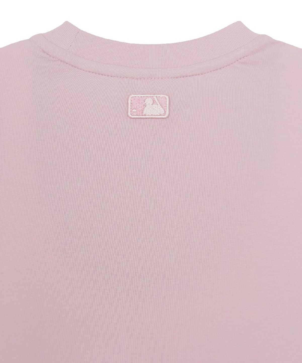 엠엘비 키즈(MLB KIDS) 스트릿 모노그램 데님 컬시브 티셔츠 NY (Mg.Pink)