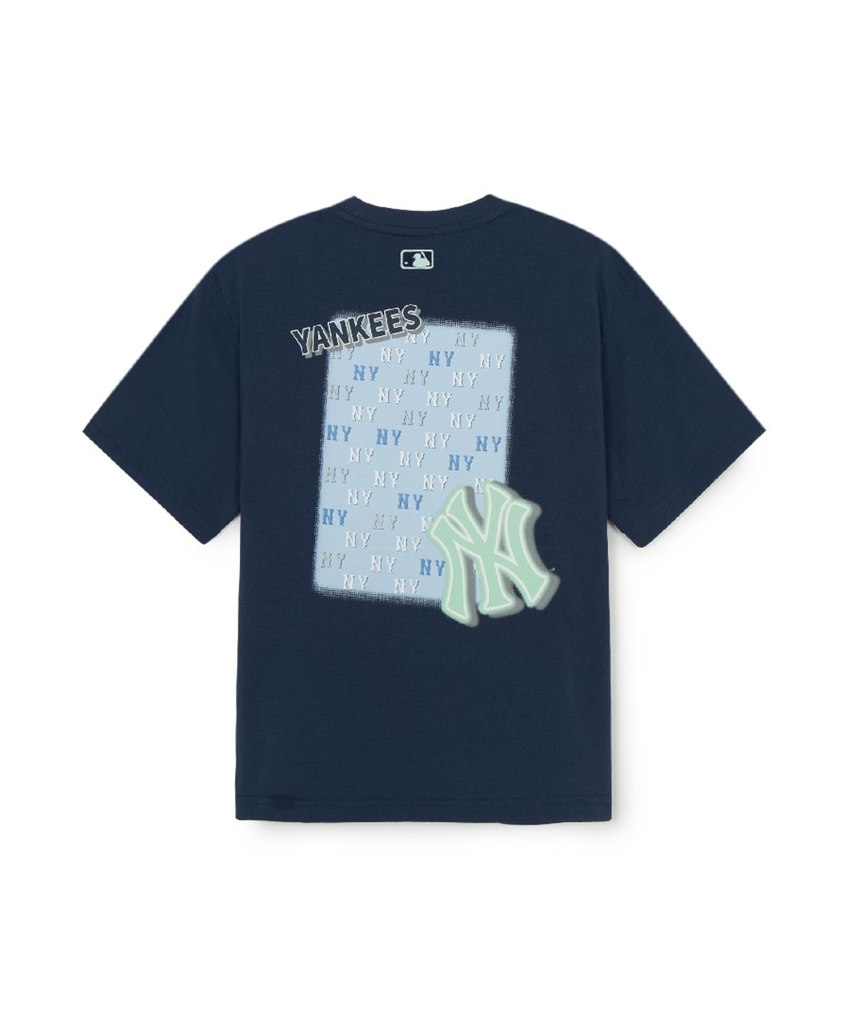 엠엘비 키즈(MLB KIDS) 스포티브 모노그램 사각 아트웍 티셔츠 NY (Navy)