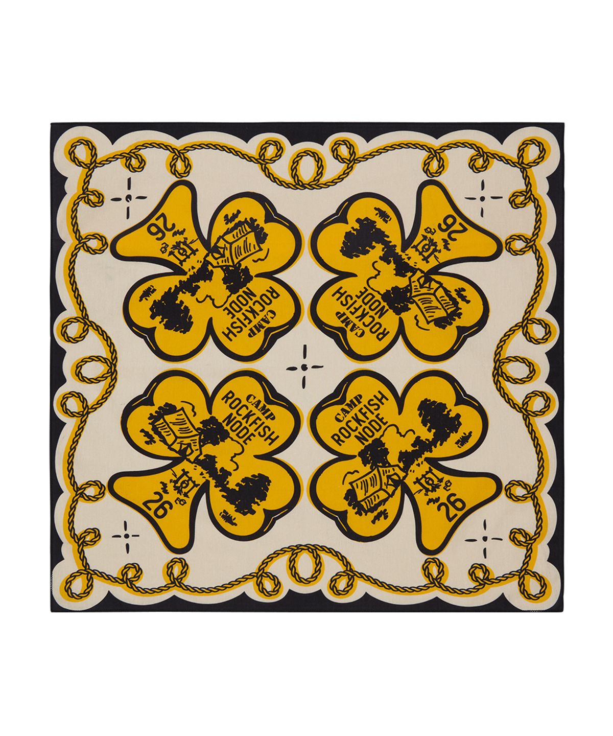 락피쉬웨더웨어(ROCKFISH WEATHERWEAR) VINTAGE CLOVER SCARF - YELLOW