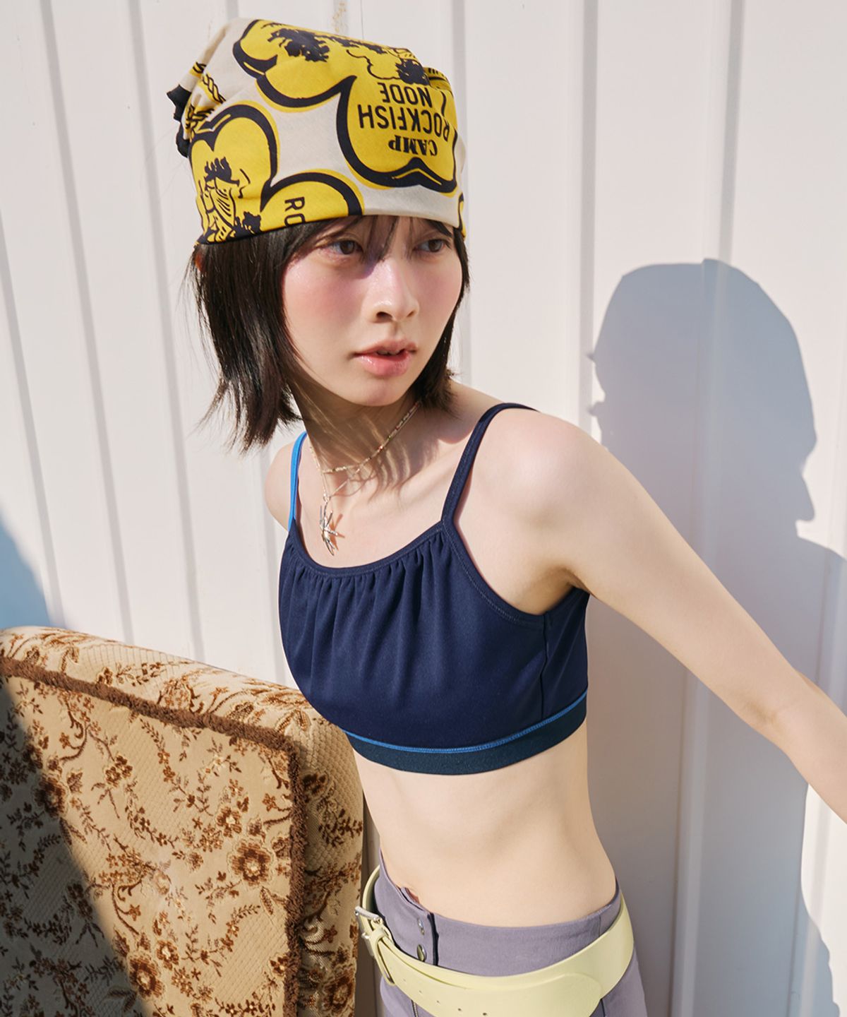 락피쉬웨더웨어(ROCKFISH WEATHERWEAR) VINTAGE CLOVER SCARF - YELLOW