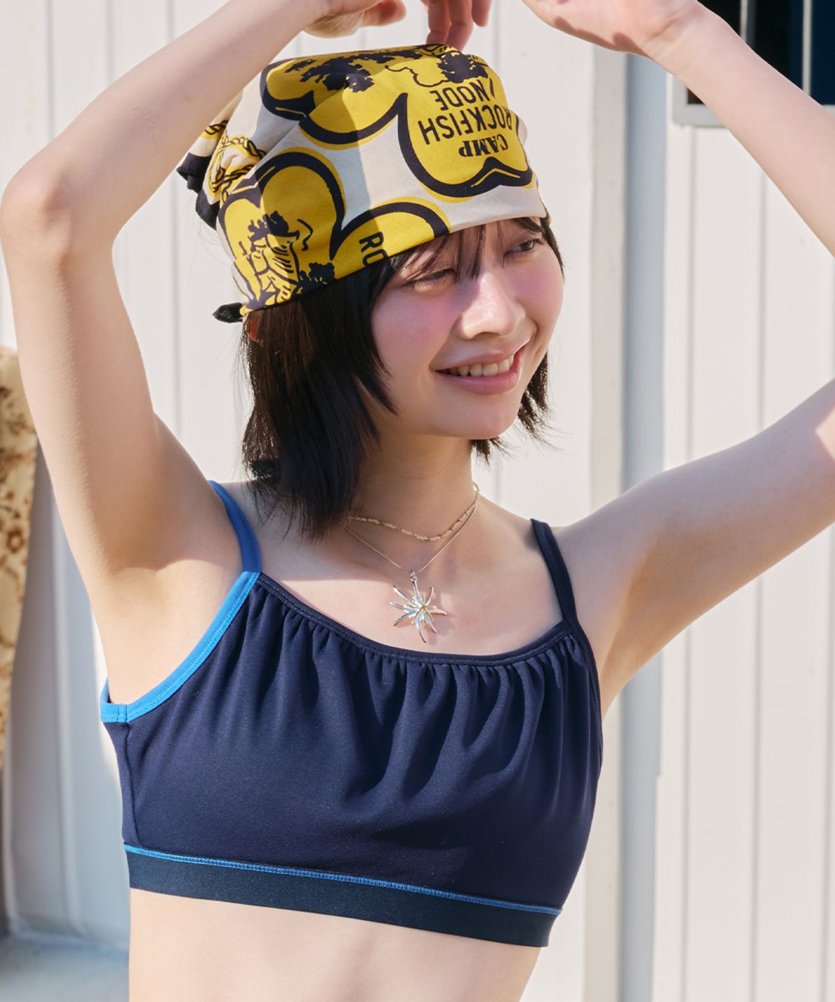 락피쉬웨더웨어(ROCKFISH WEATHERWEAR) VINTAGE CLOVER SCARF - YELLOW