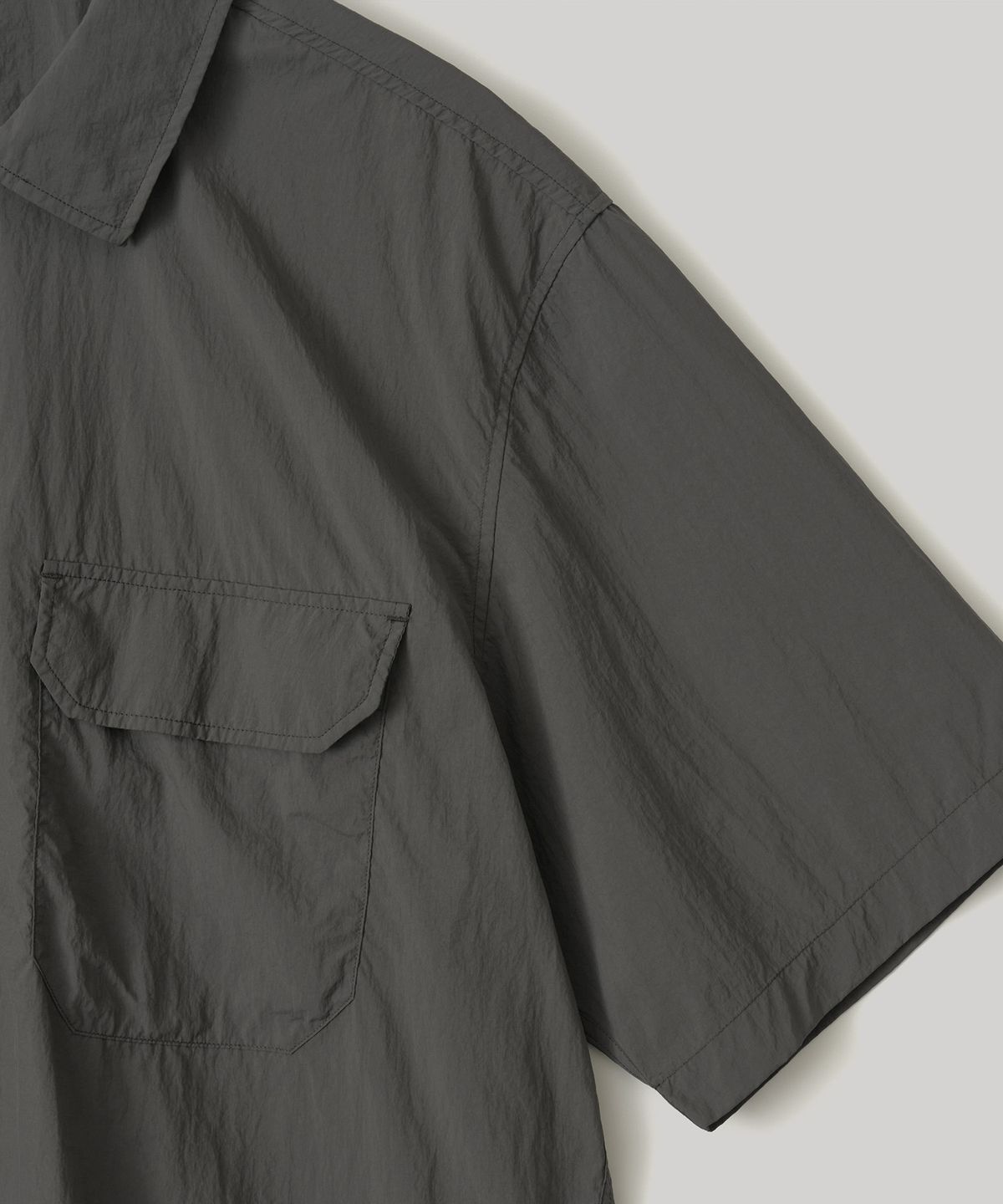 어나더 오피스(ANOTHER OFFICE) Flow CPO S/S Shirt (Graphite)