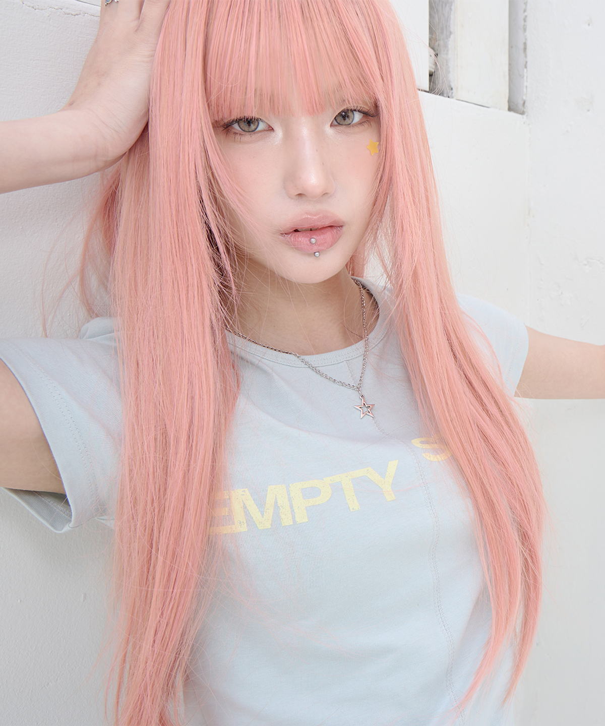 사일프레이(41PRAY) Center Split Graphic Tee / Mint