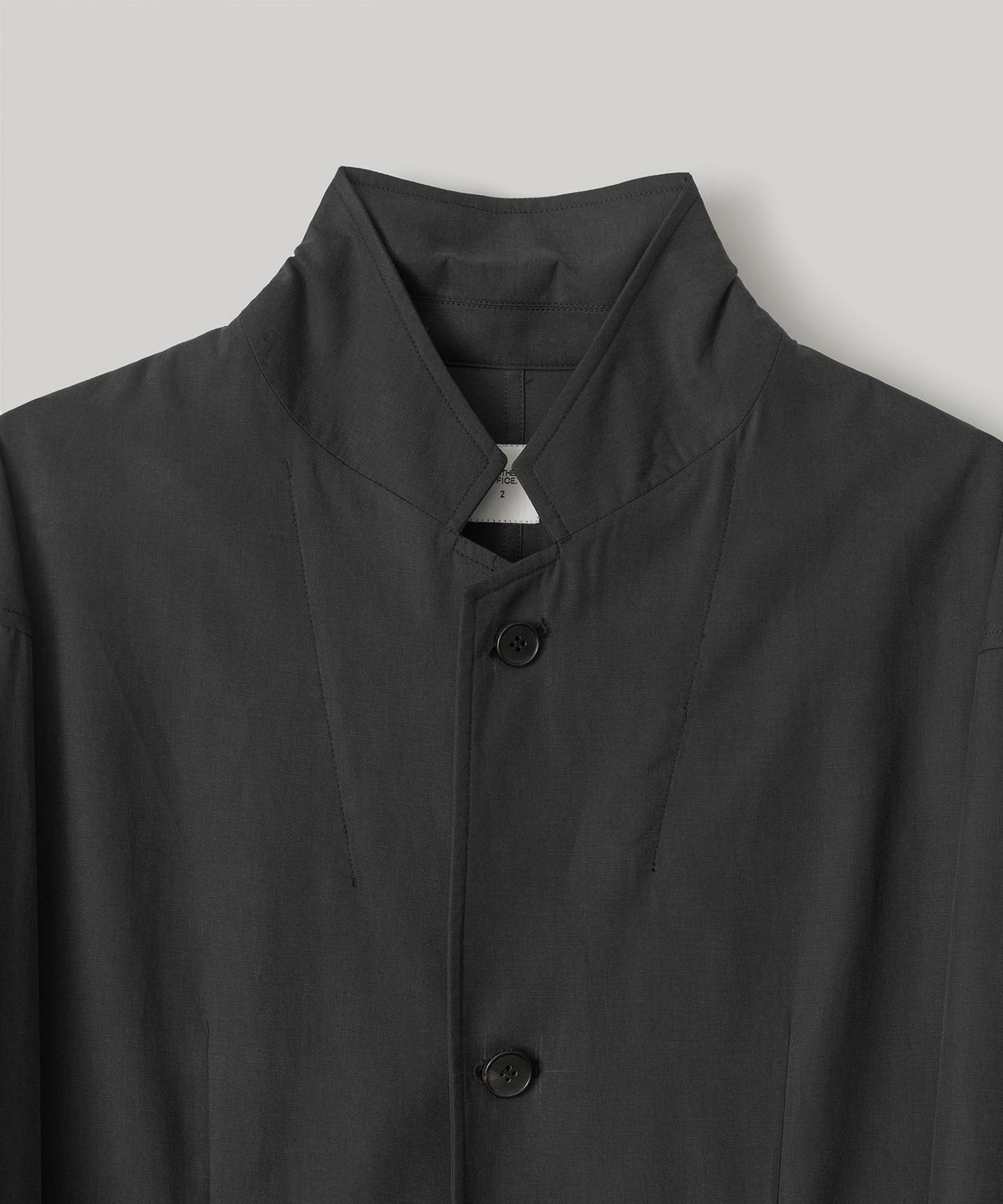 어나더 오피스(ANOTHER OFFICE) Structure Tencel Blazer (Almost Black)