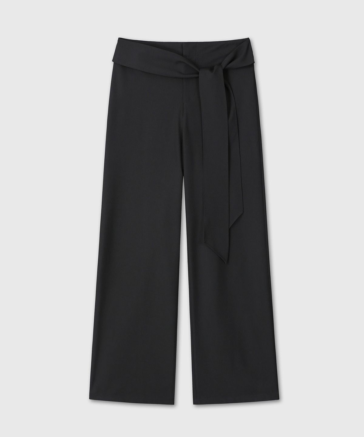 다이브인 우먼(DIVEIN WOMEN) WRAP WIDE TIE PANTS (BLACK)