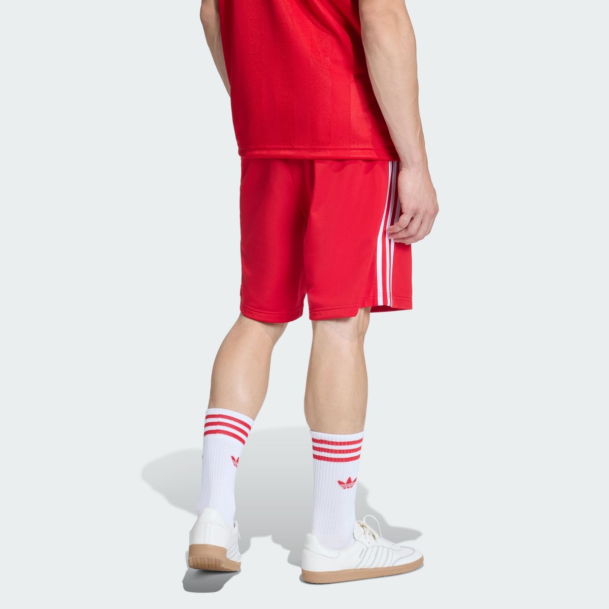 아디다스(ADIDAS) 스프린터 숏 팬츠 - 레드:화이트 / KE3570