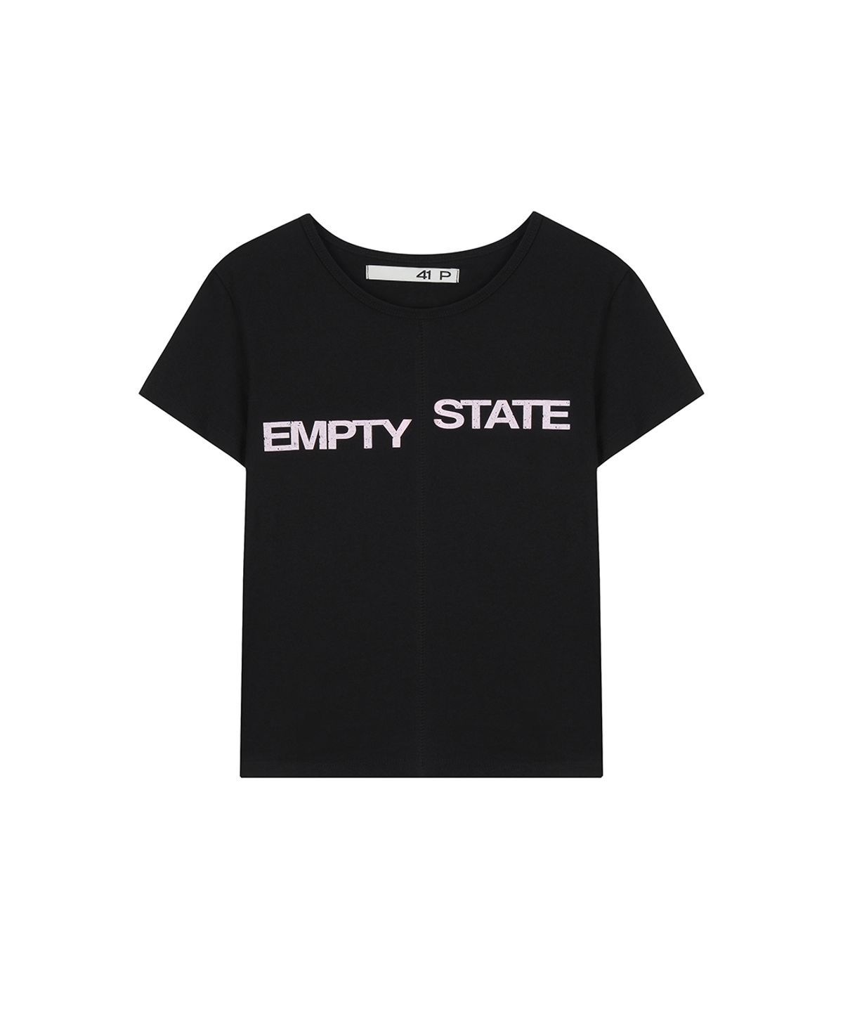 사일프레이(41PRAY) Center Split Graphic Tee / Black
