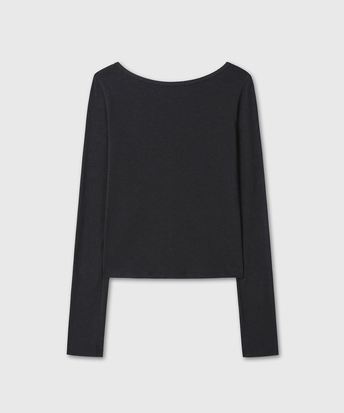 다이브인 우먼(DIVEIN WOMEN) U-NECK LONG SLEEVE (BLACK)