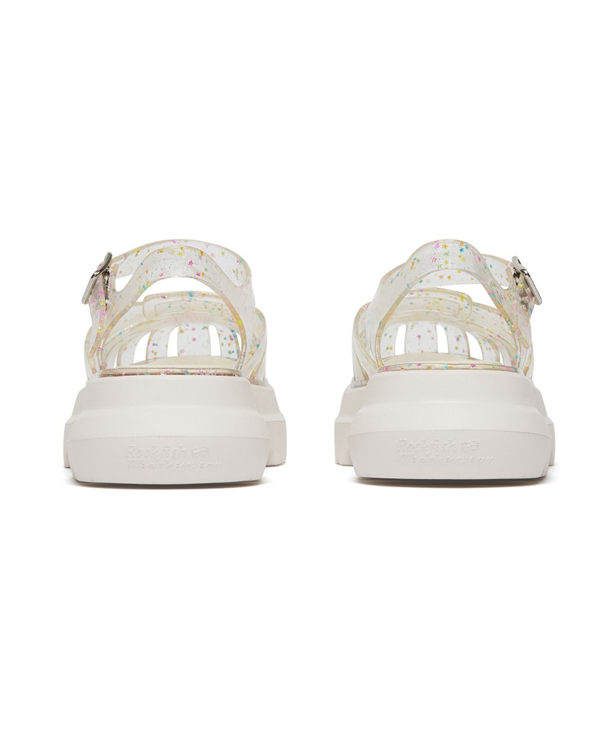 락피쉬웨더웨어(ROCKFISH WEATHERWEAR) GLAIR PLATFORM FISHERMAN SANDALS - CLEAR STAR