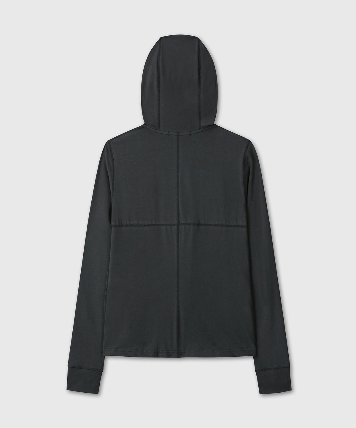 다이브인 우먼(DIVEIN WOMEN) RELAXED FIT SOFT HOOD ZIP UP (BLACK)