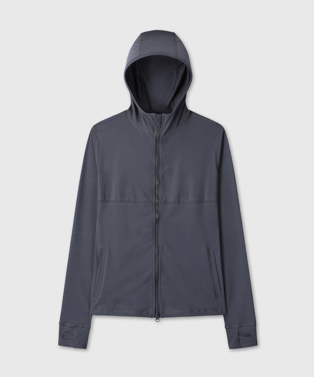 다이브인 우먼(DIVEIN WOMEN) RELAXED FIT SOFT HOOD ZIP UP (NAVY)